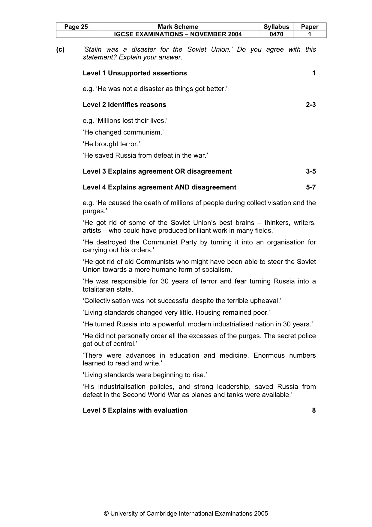 Mark scheme, page 28 of 54