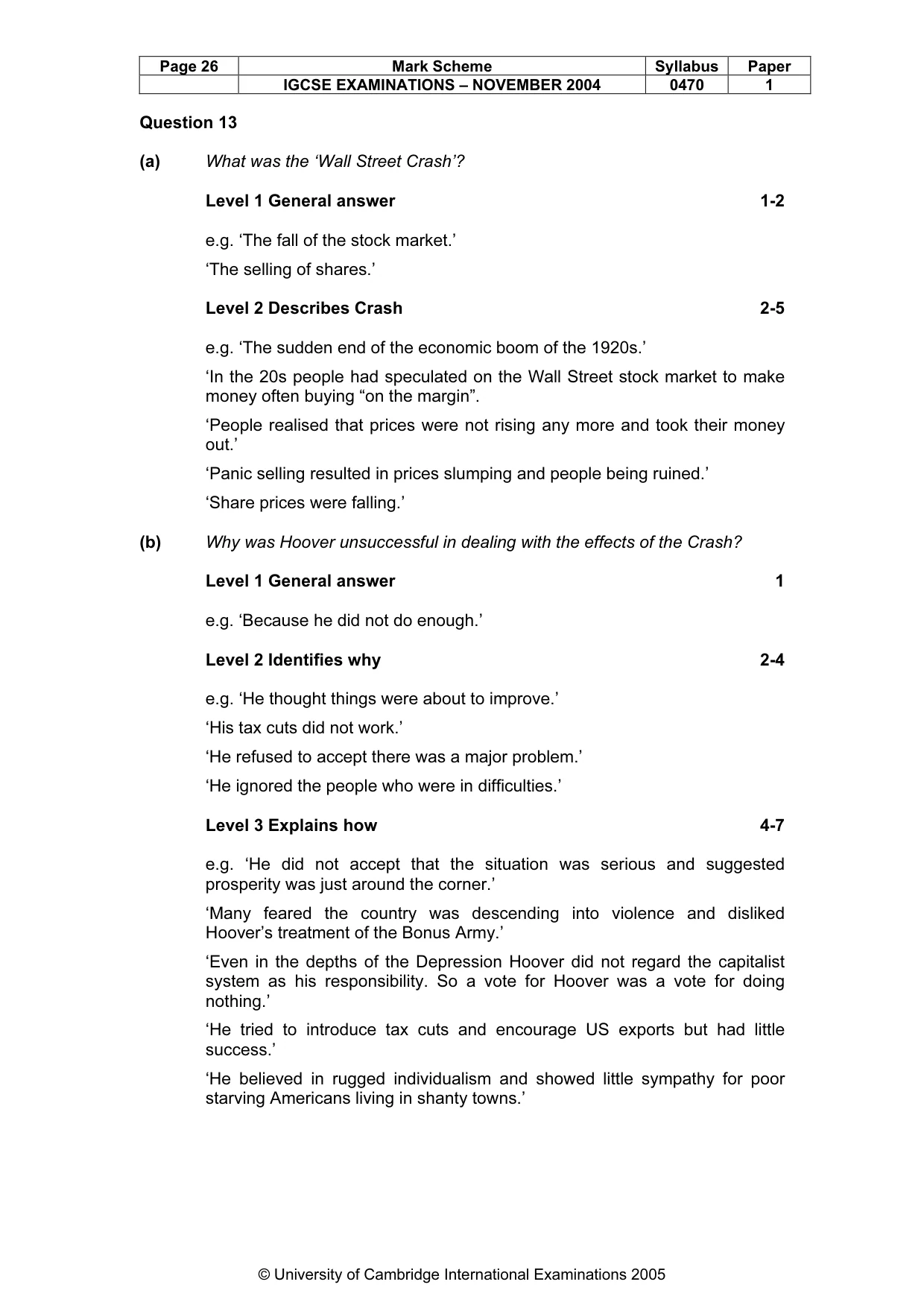 Mark scheme, page 29 of 54