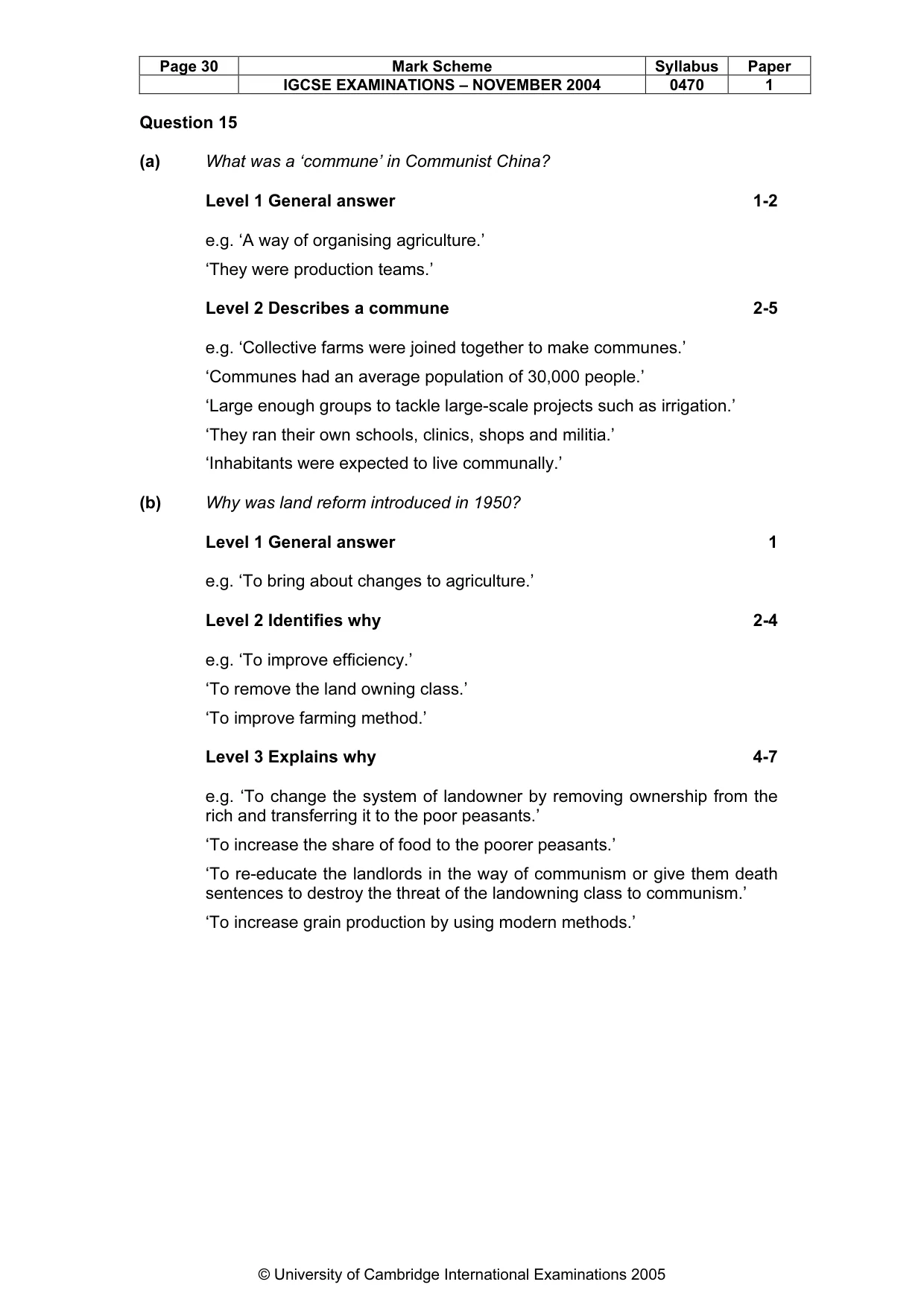 Mark scheme, page 33 of 54