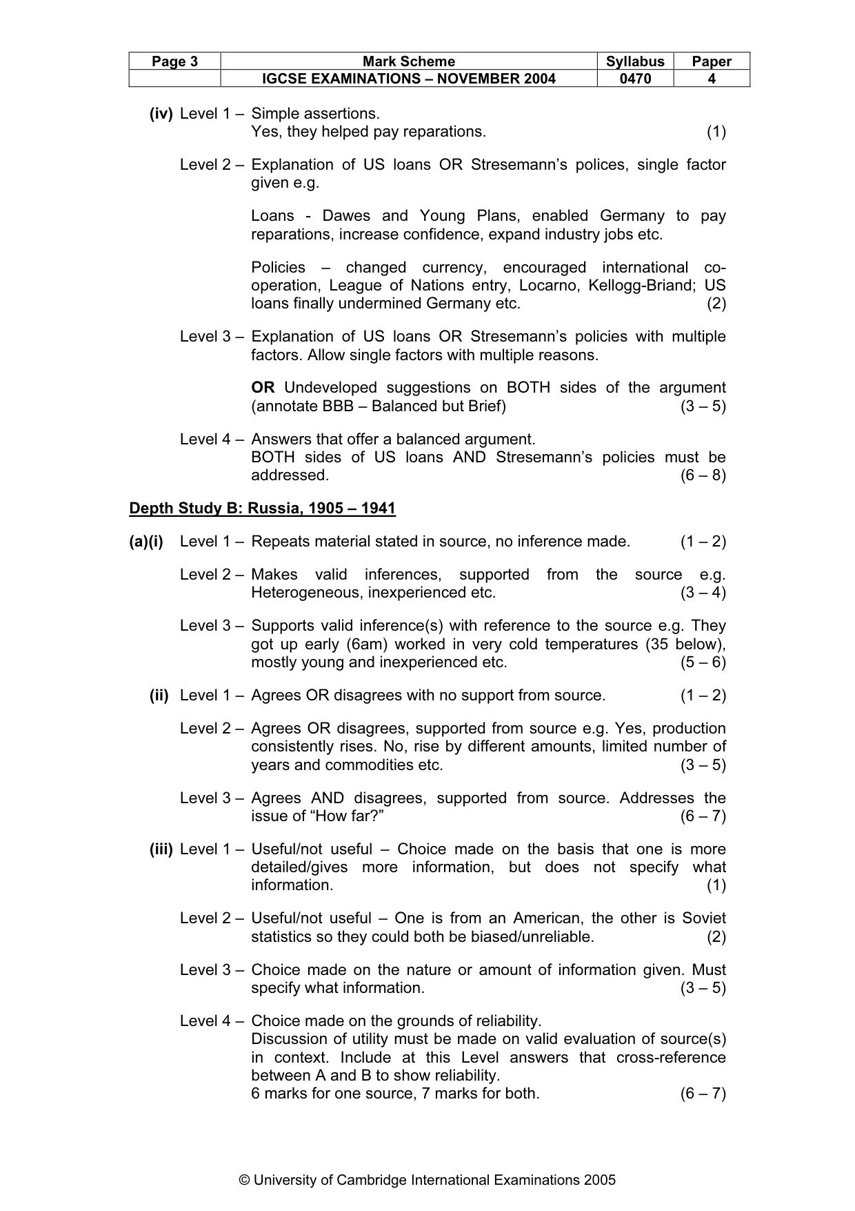 Mark scheme, page 6 of 16