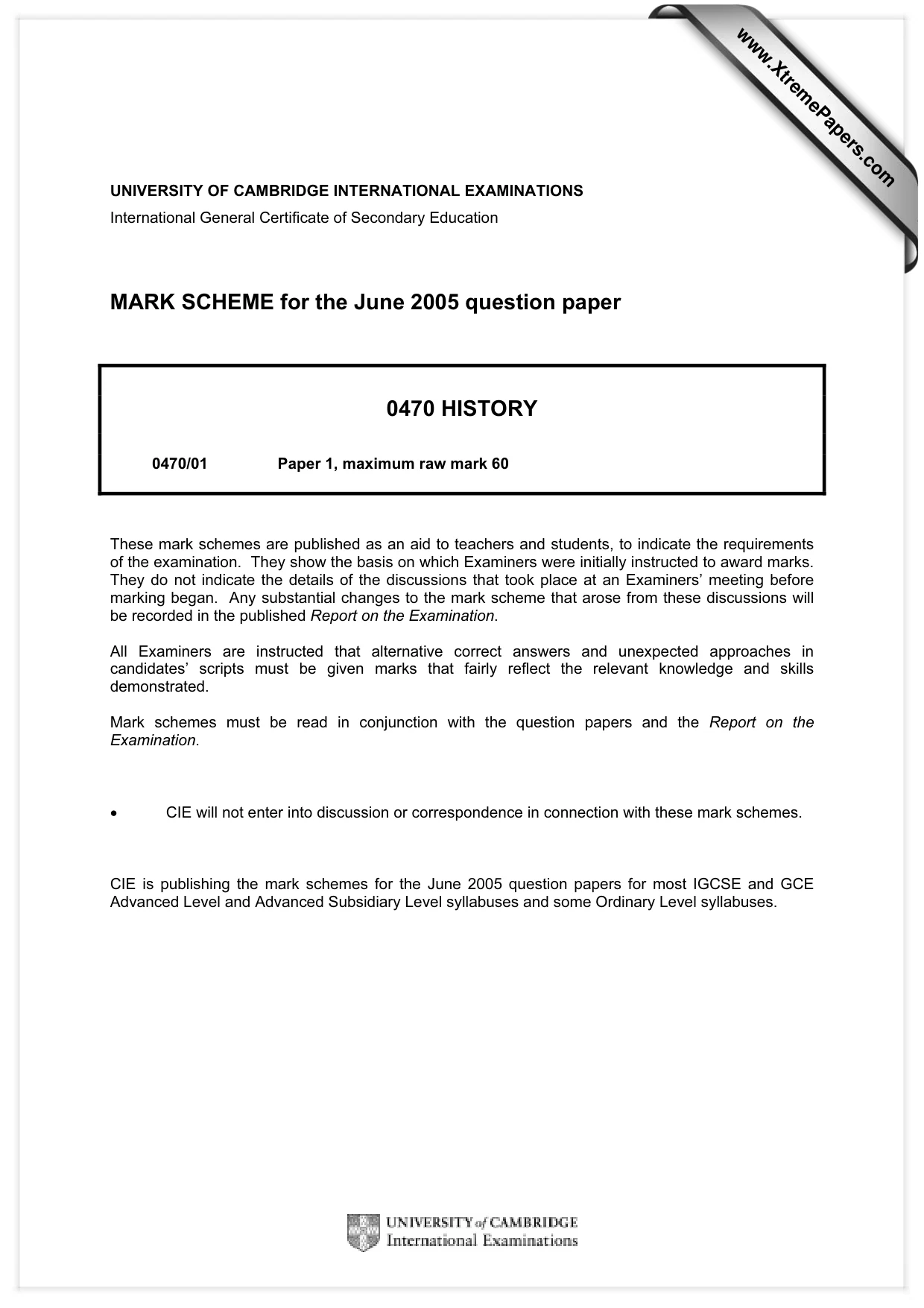 Mark scheme, page 1 of 47