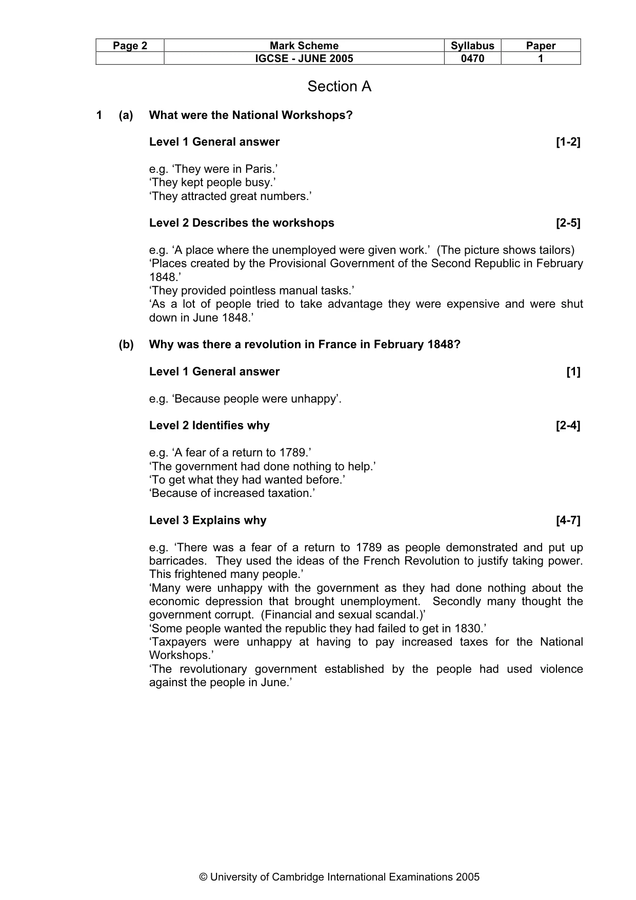 Mark scheme, page 5 of 47