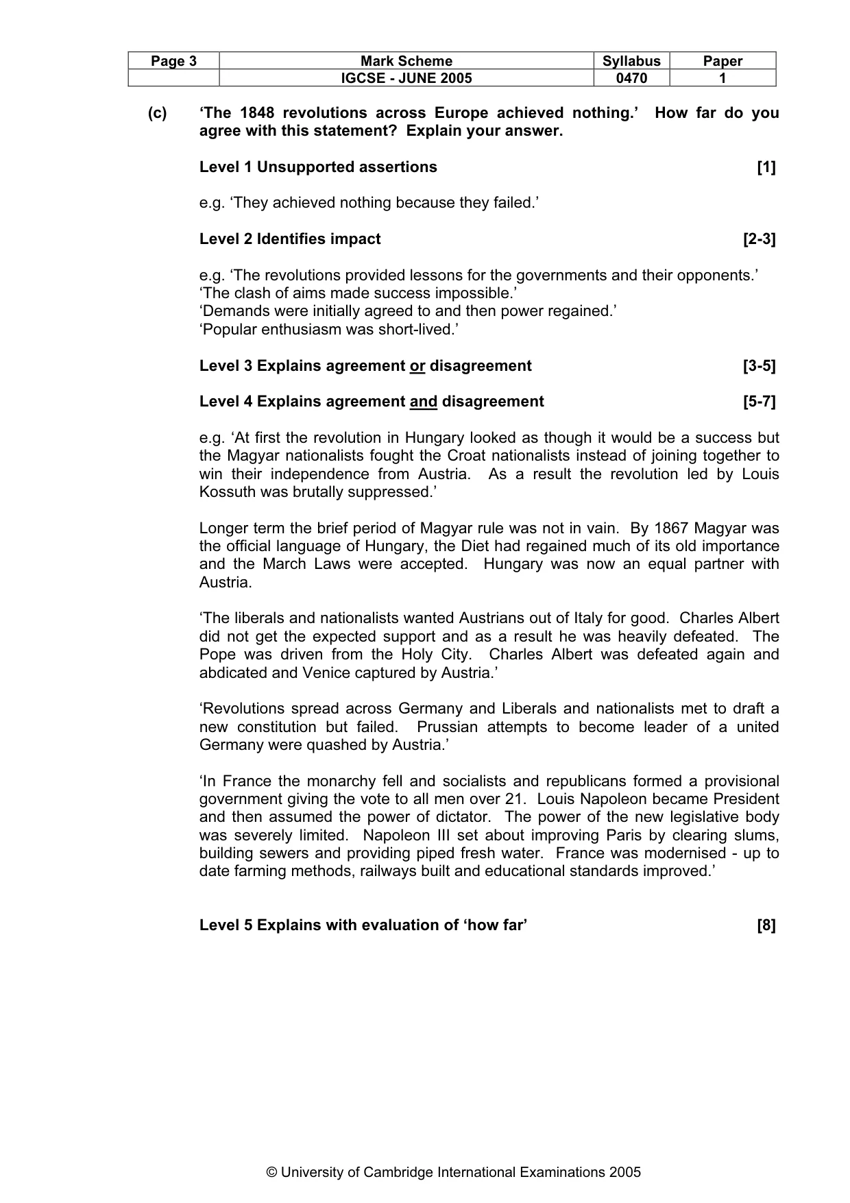 Mark scheme, page 6 of 47