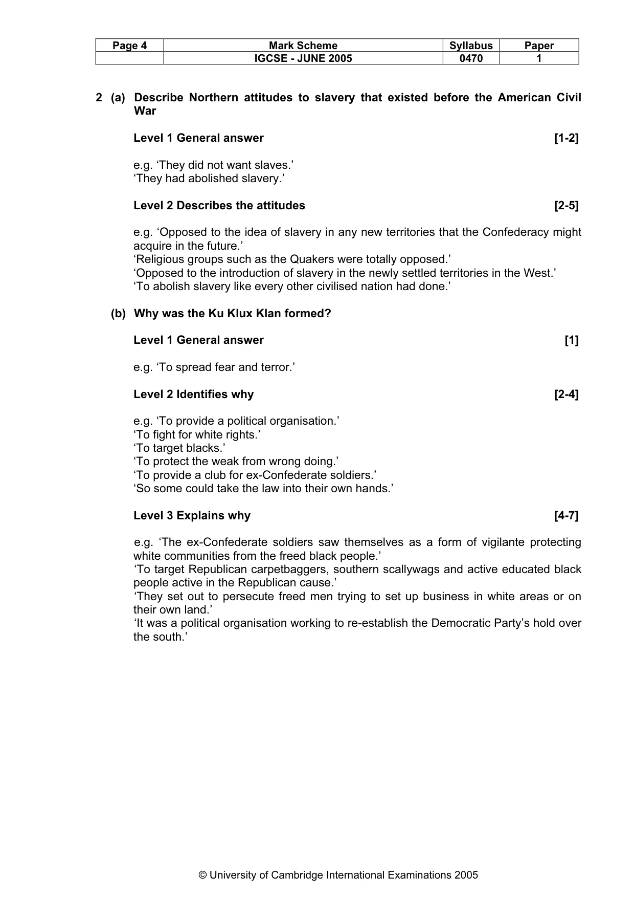 Mark scheme, page 7 of 47