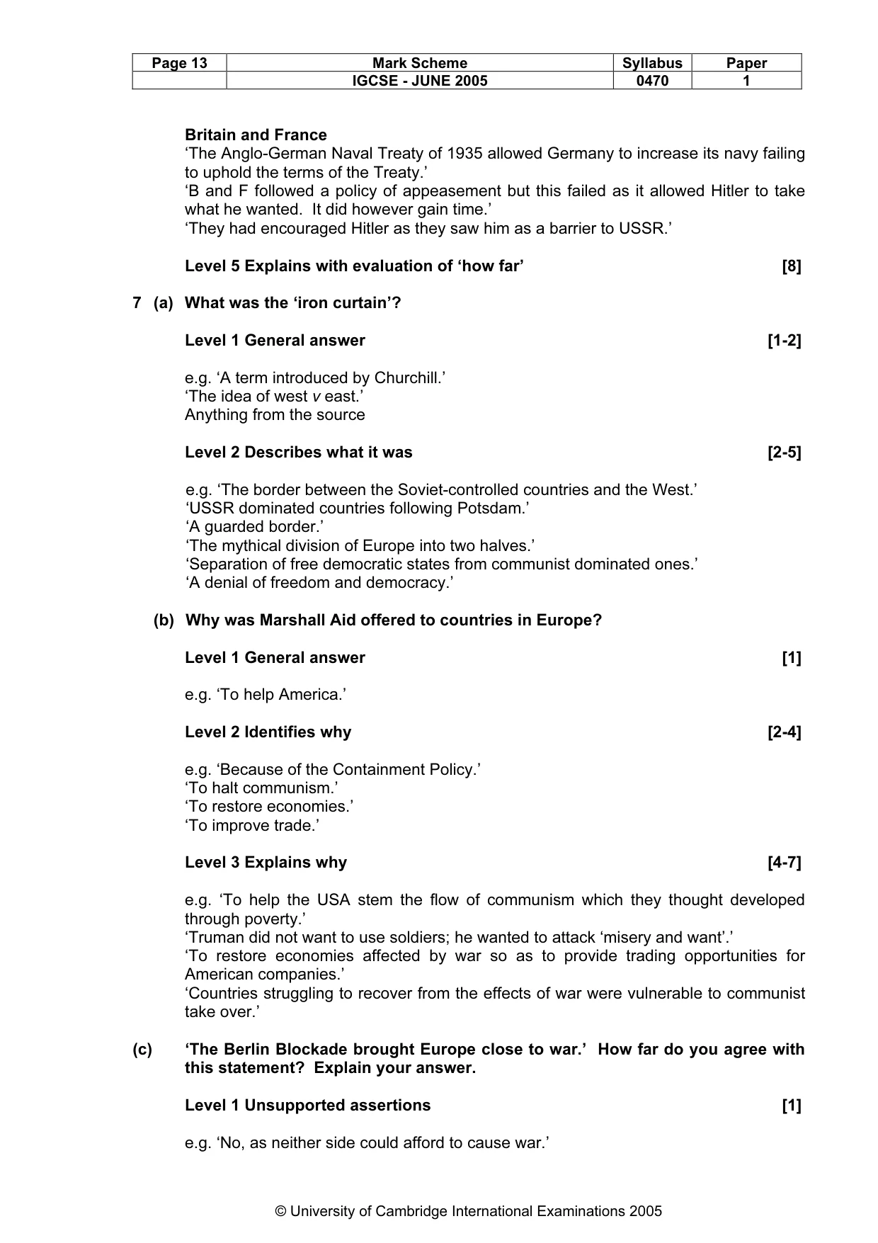 Mark scheme, page 16 of 47