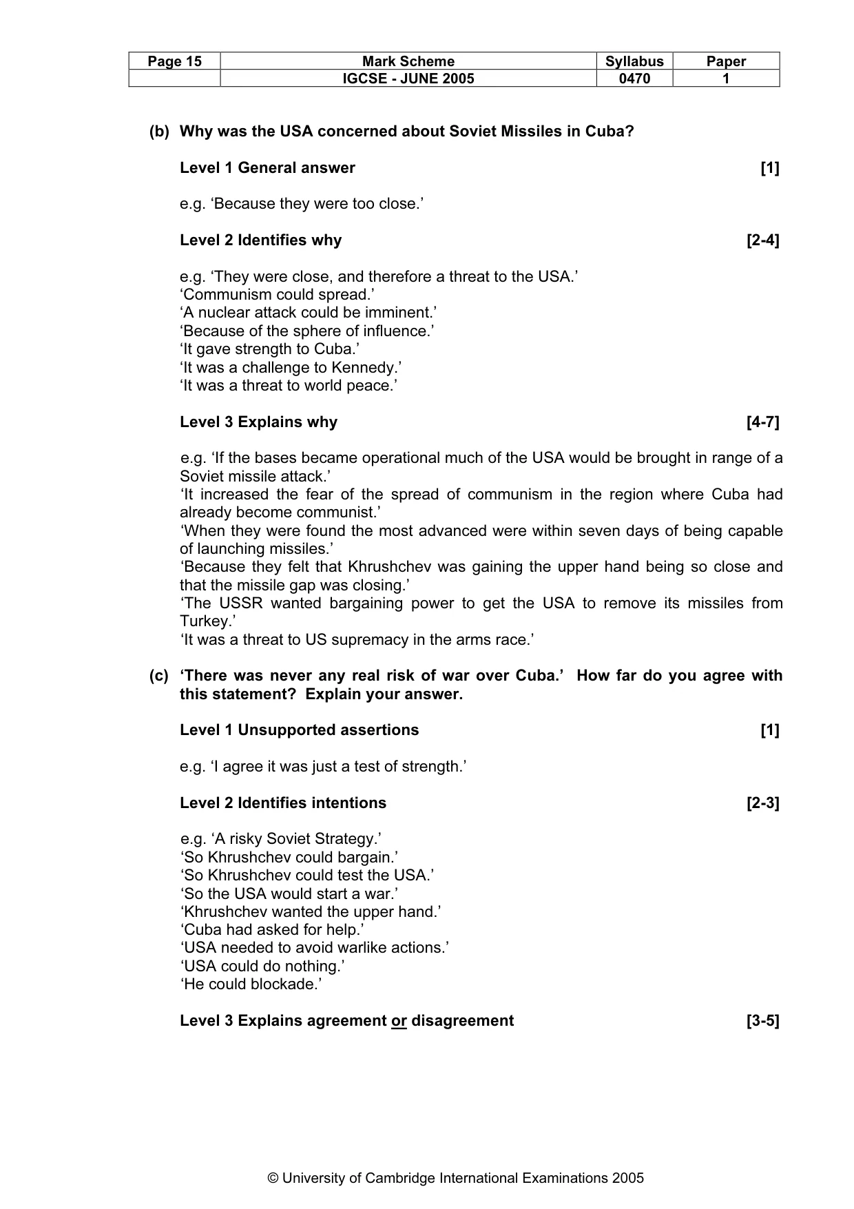 Mark scheme, page 18 of 47