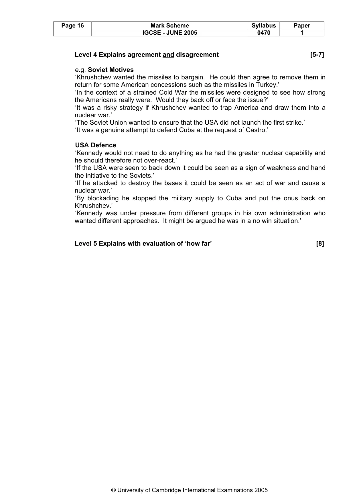 Mark scheme, page 19 of 47