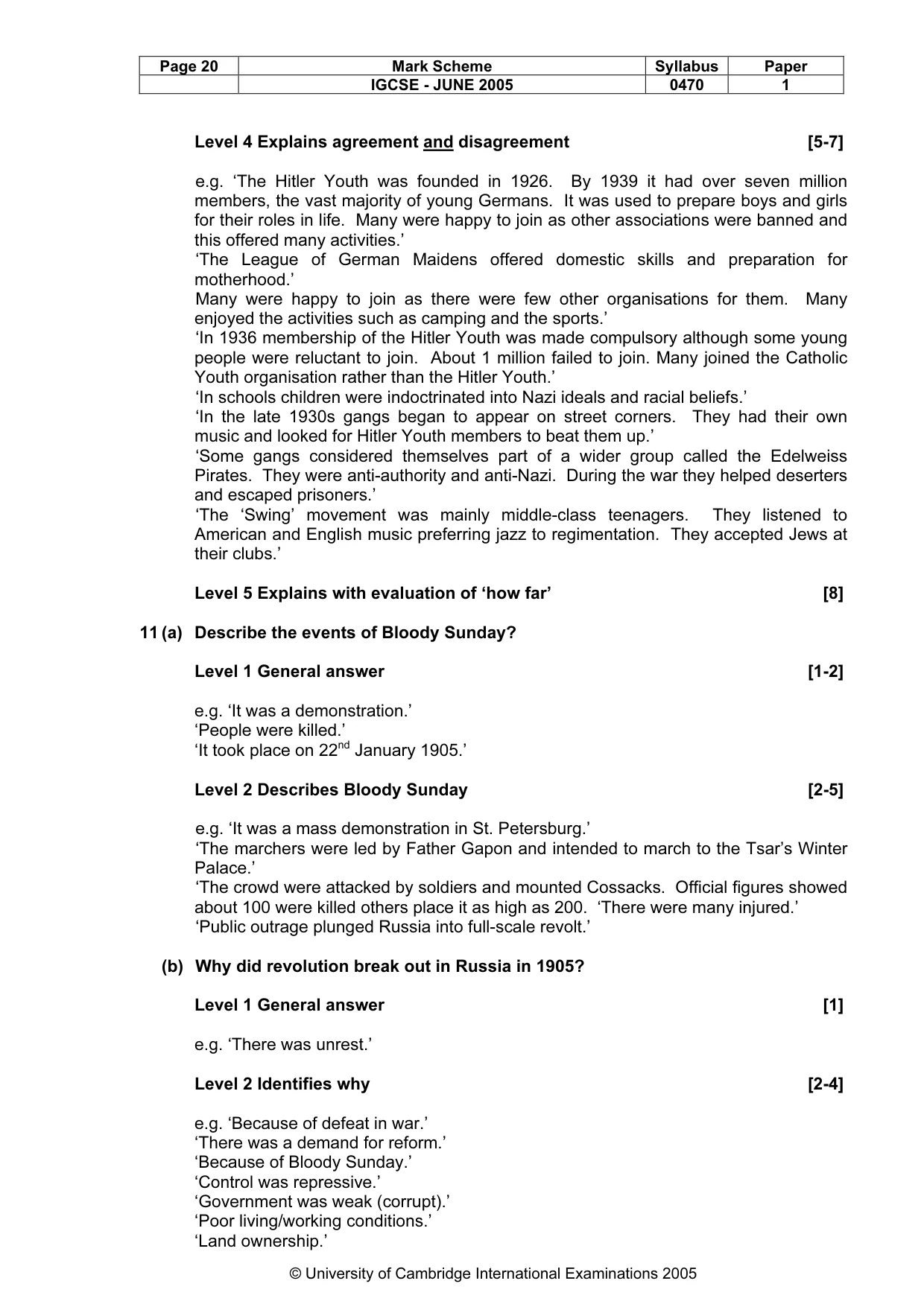 Mark scheme, page 23 of 47