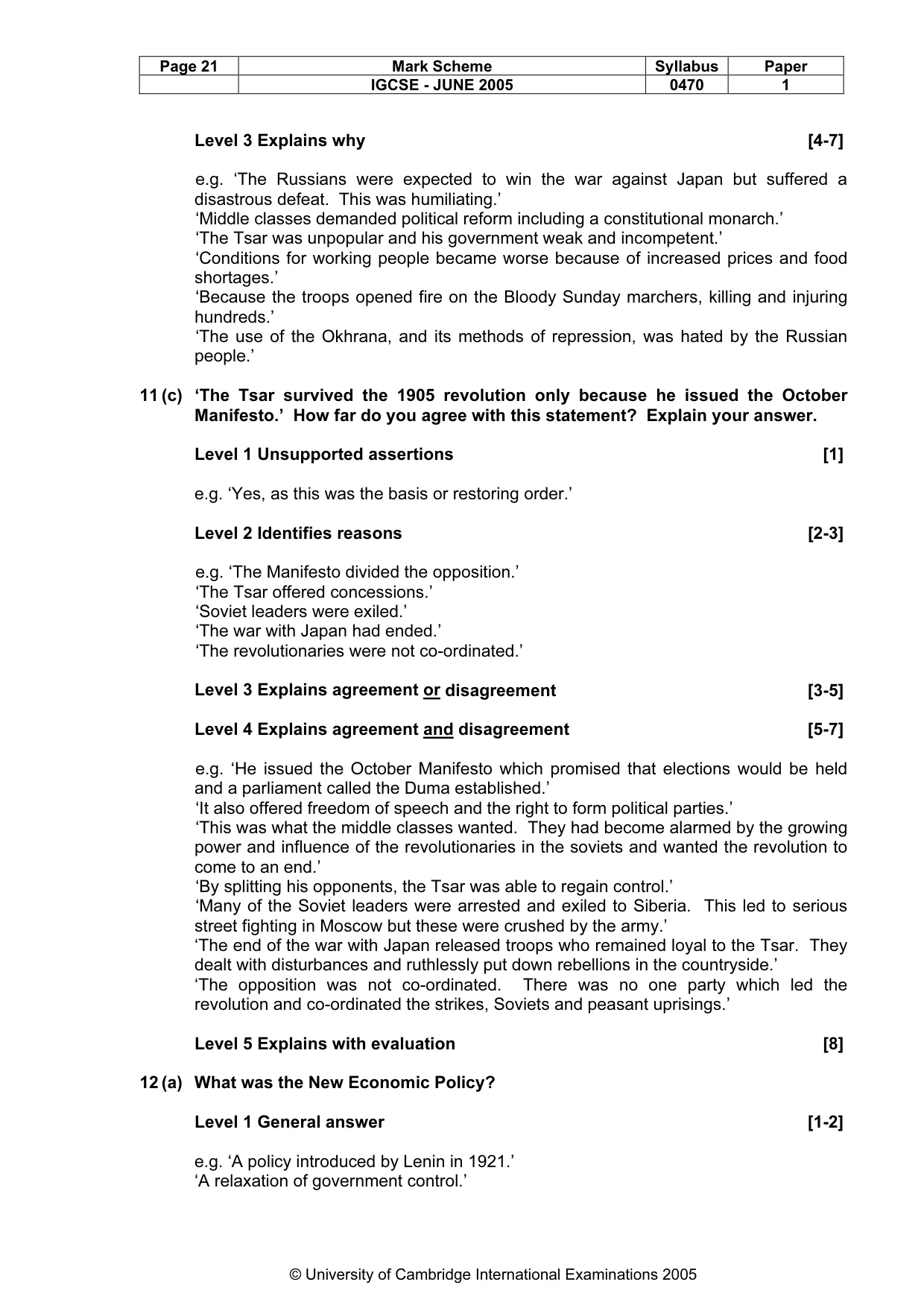 Mark scheme, page 24 of 47
