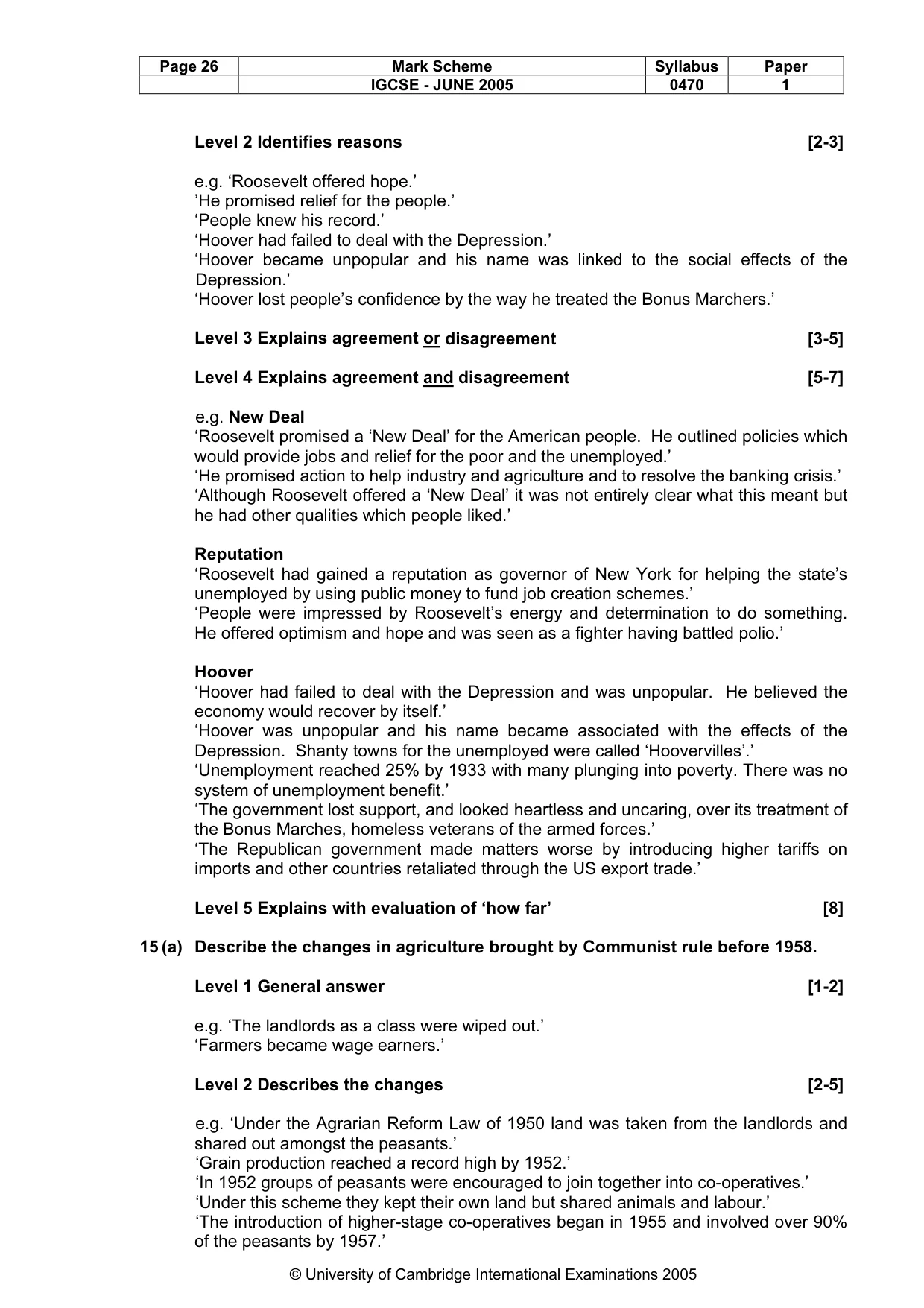 Mark scheme, page 29 of 47