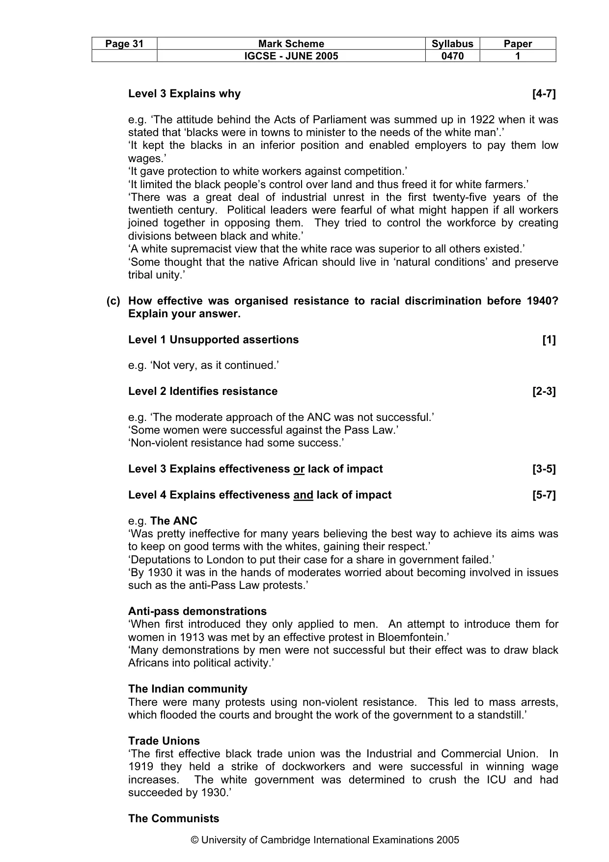 Mark scheme, page 34 of 47