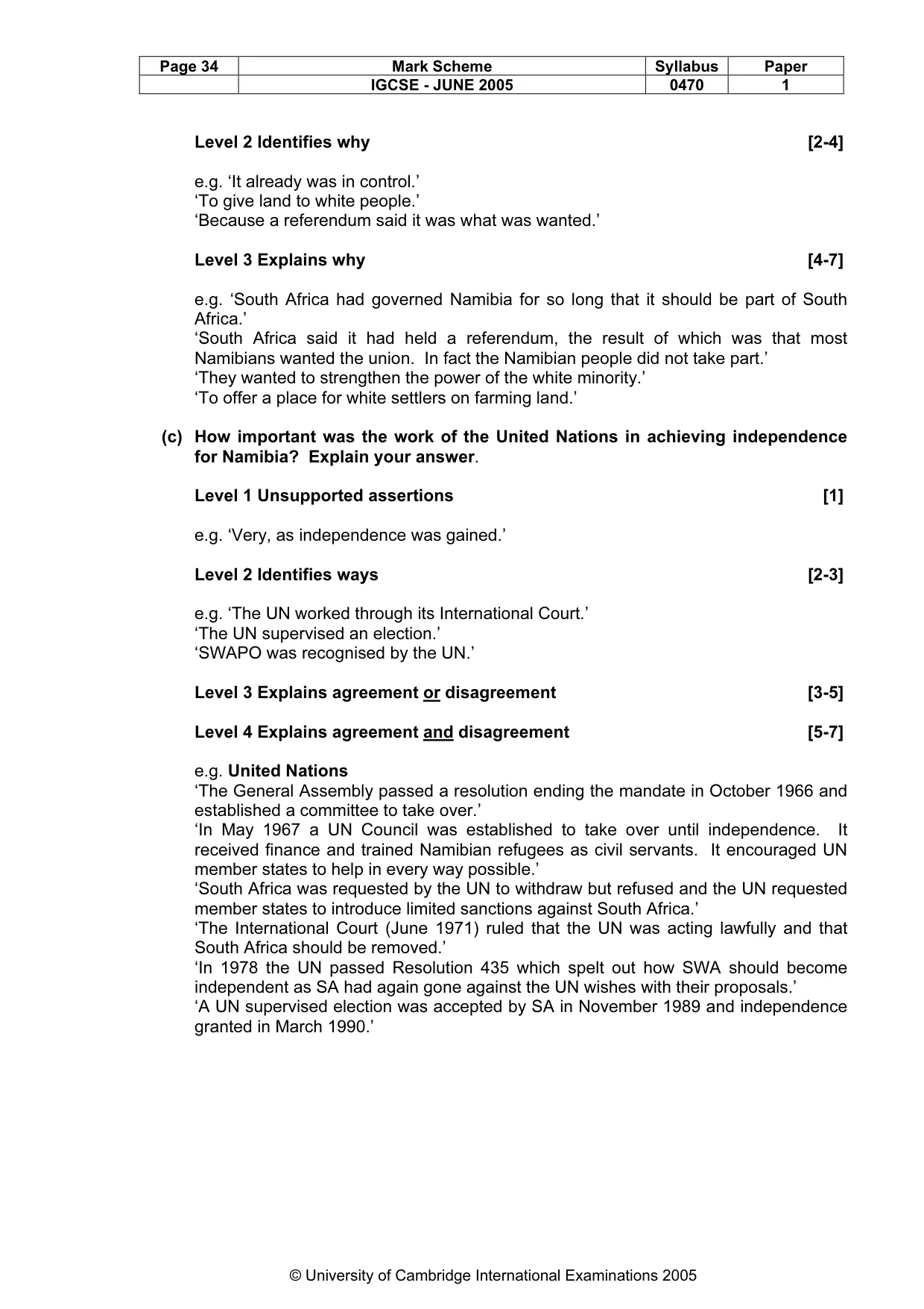Mark scheme, page 37 of 47