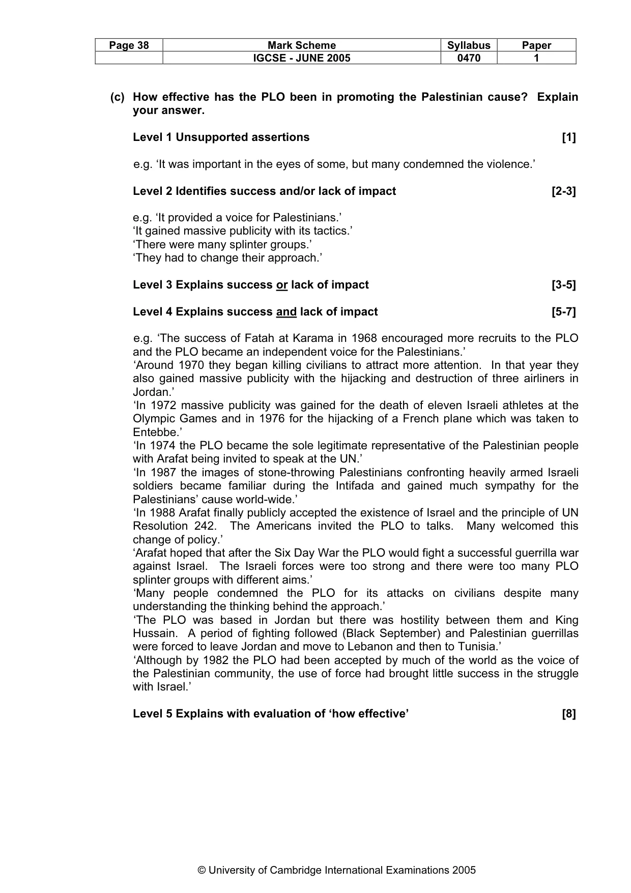 Mark scheme, page 41 of 47