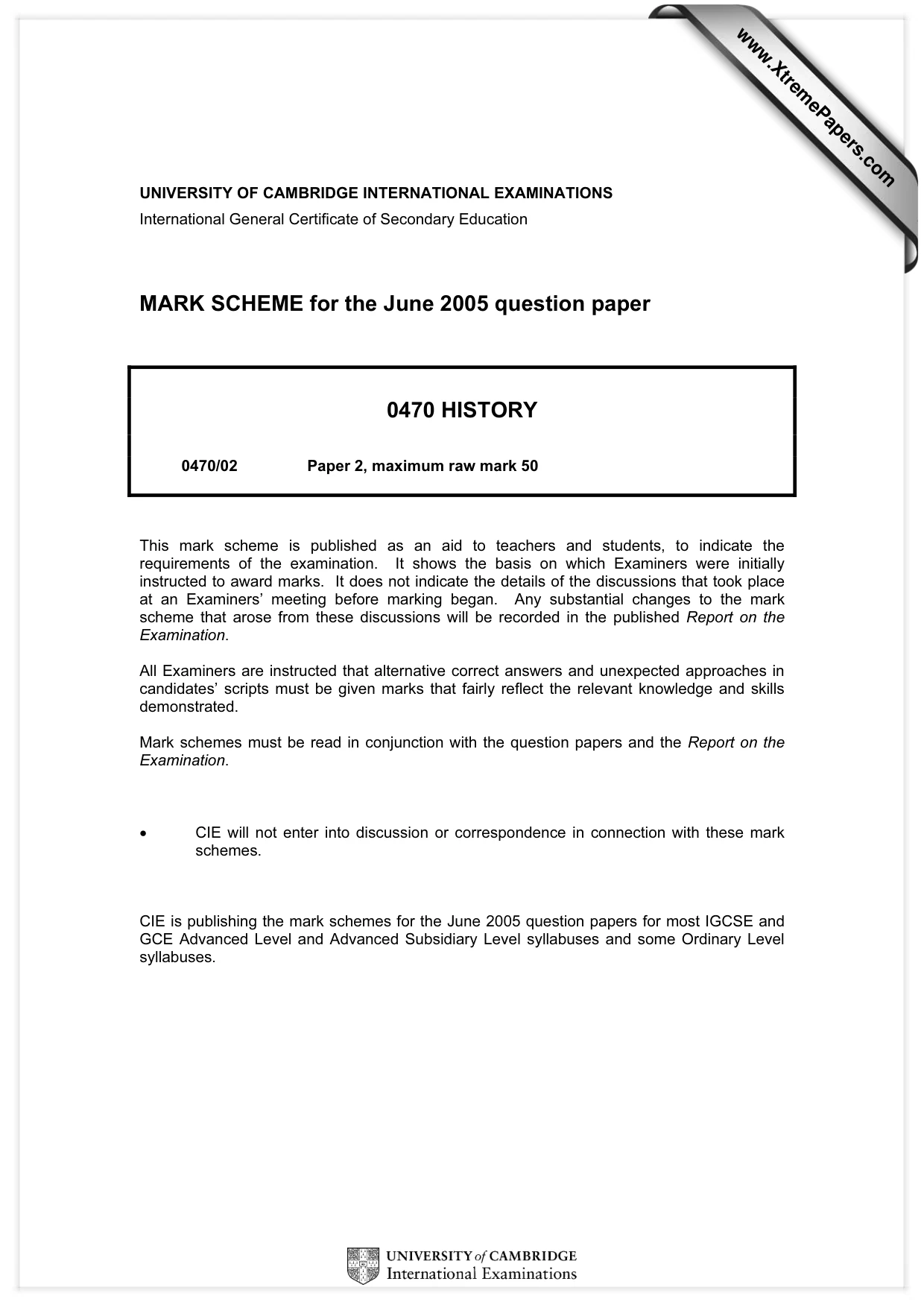 Mark scheme, page 1 of 9