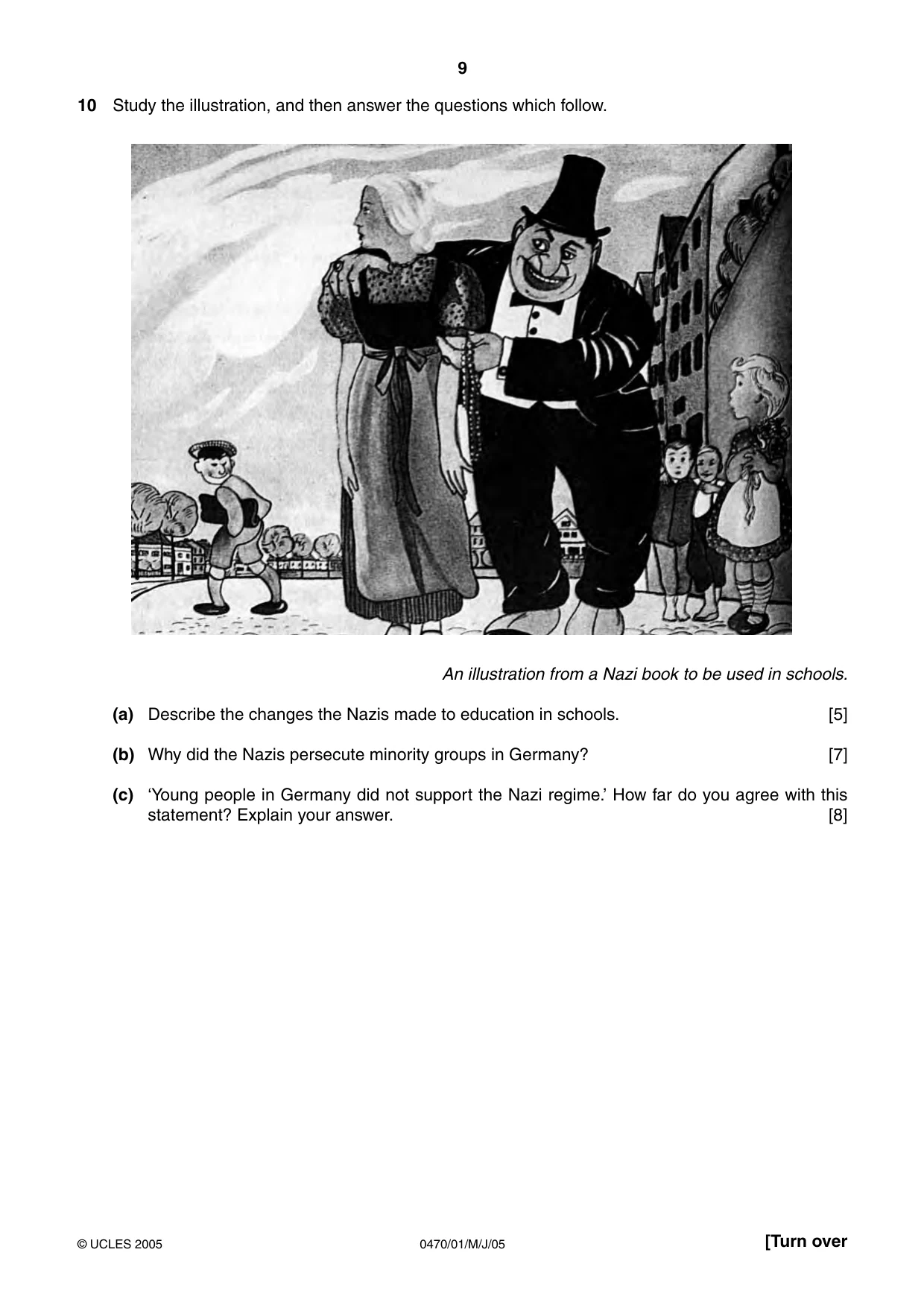 Cambridge IGCSE History 0470 2005 May/June Paper 1 · Variant 1 question paper, page 9 of 20