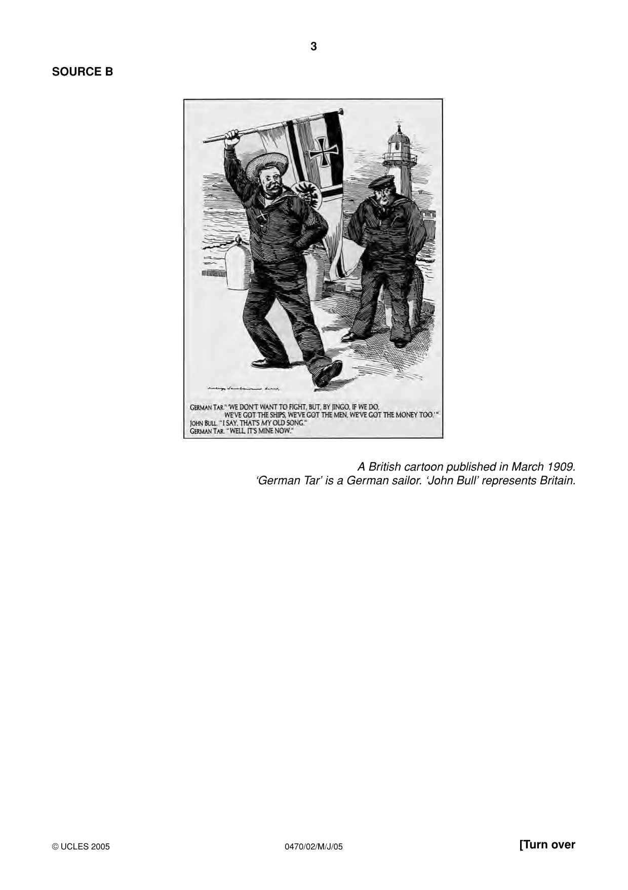 Cambridge IGCSE History 0470 2005 May/June Paper 2 · Variant 1 question paper, page 3 of 16