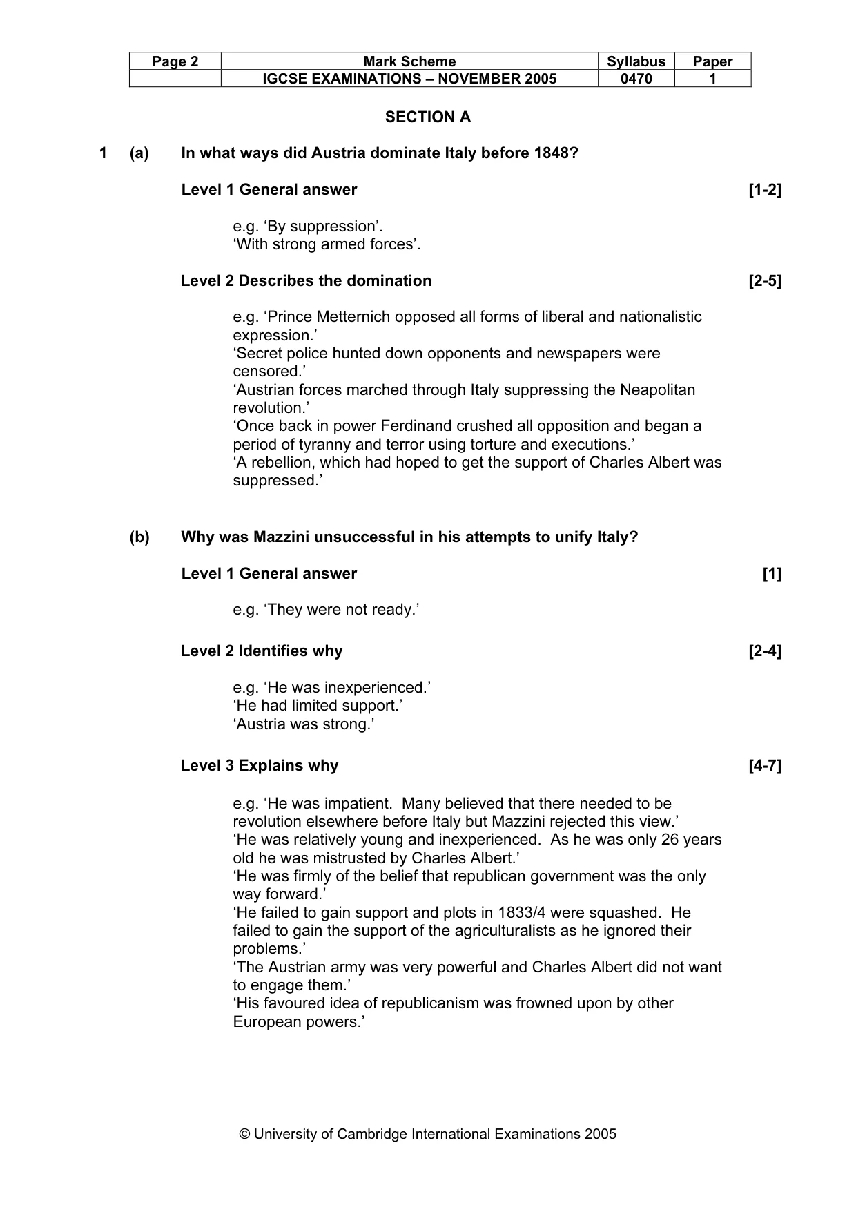 Mark scheme, page 3 of 53