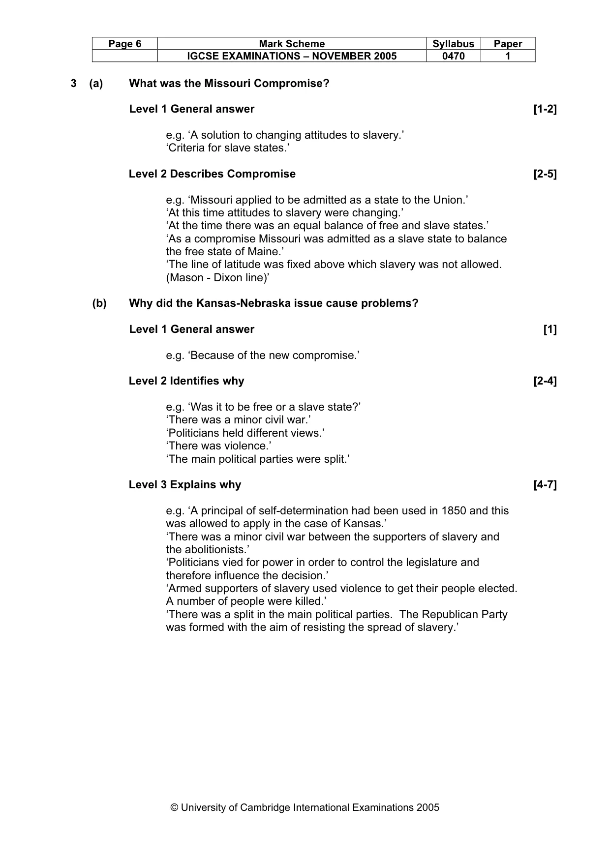Mark scheme, page 7 of 53