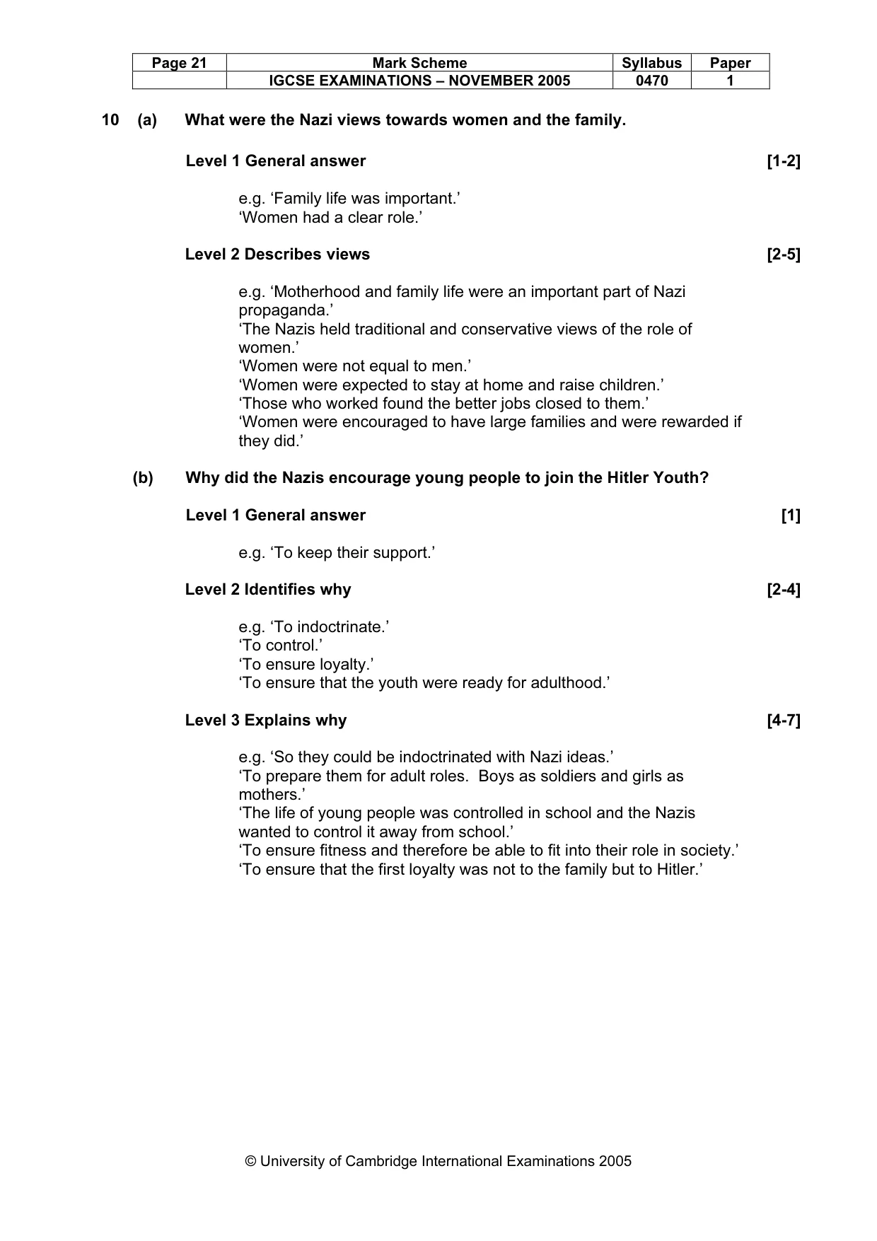 Mark scheme, page 22 of 53