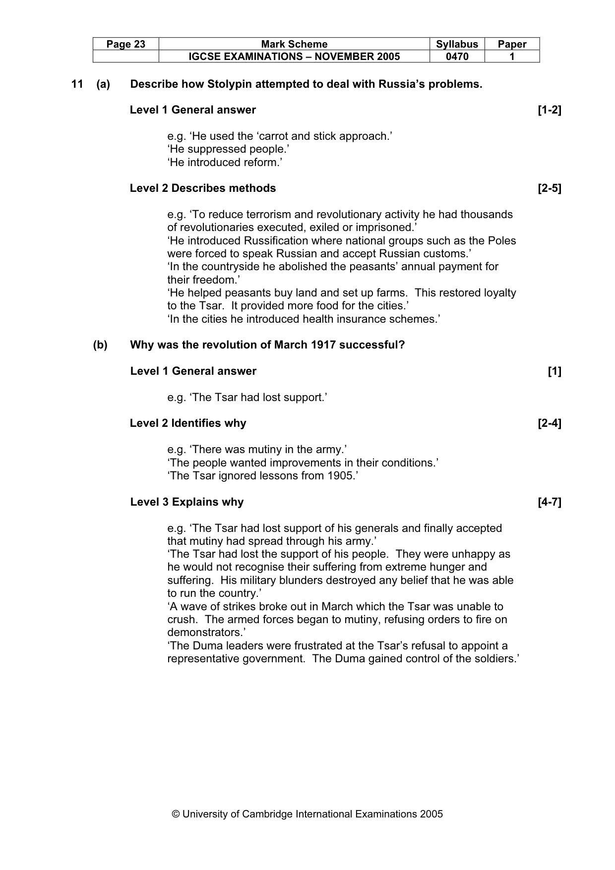 Mark scheme, page 24 of 53