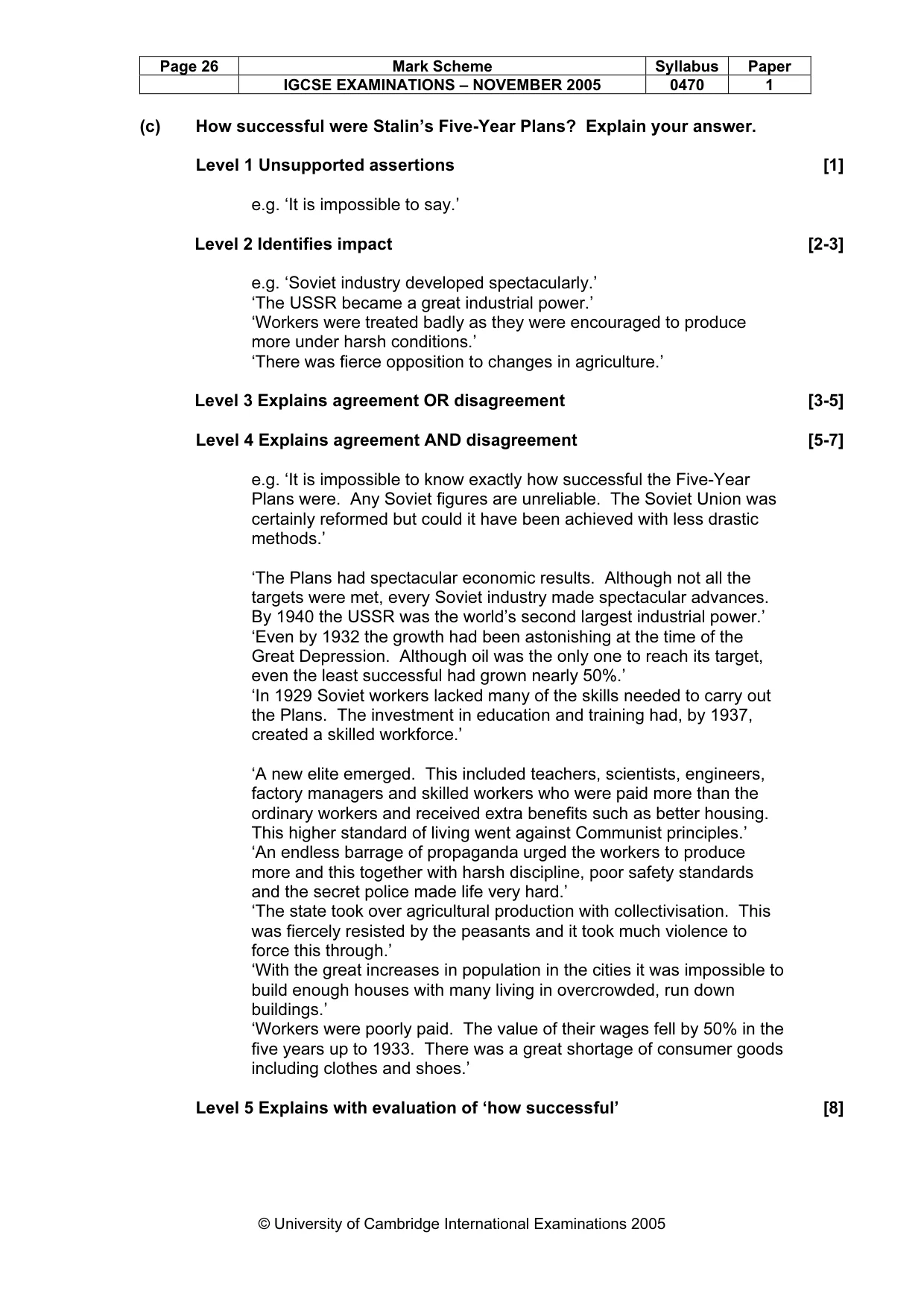 Mark scheme, page 27 of 53