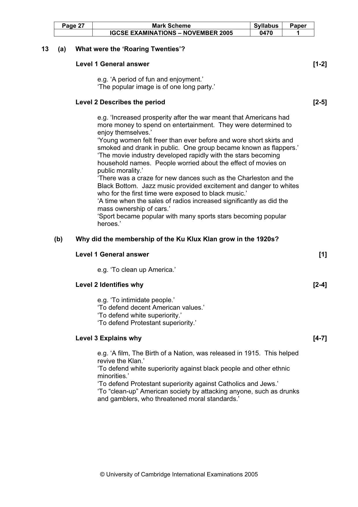 Mark scheme, page 28 of 53
