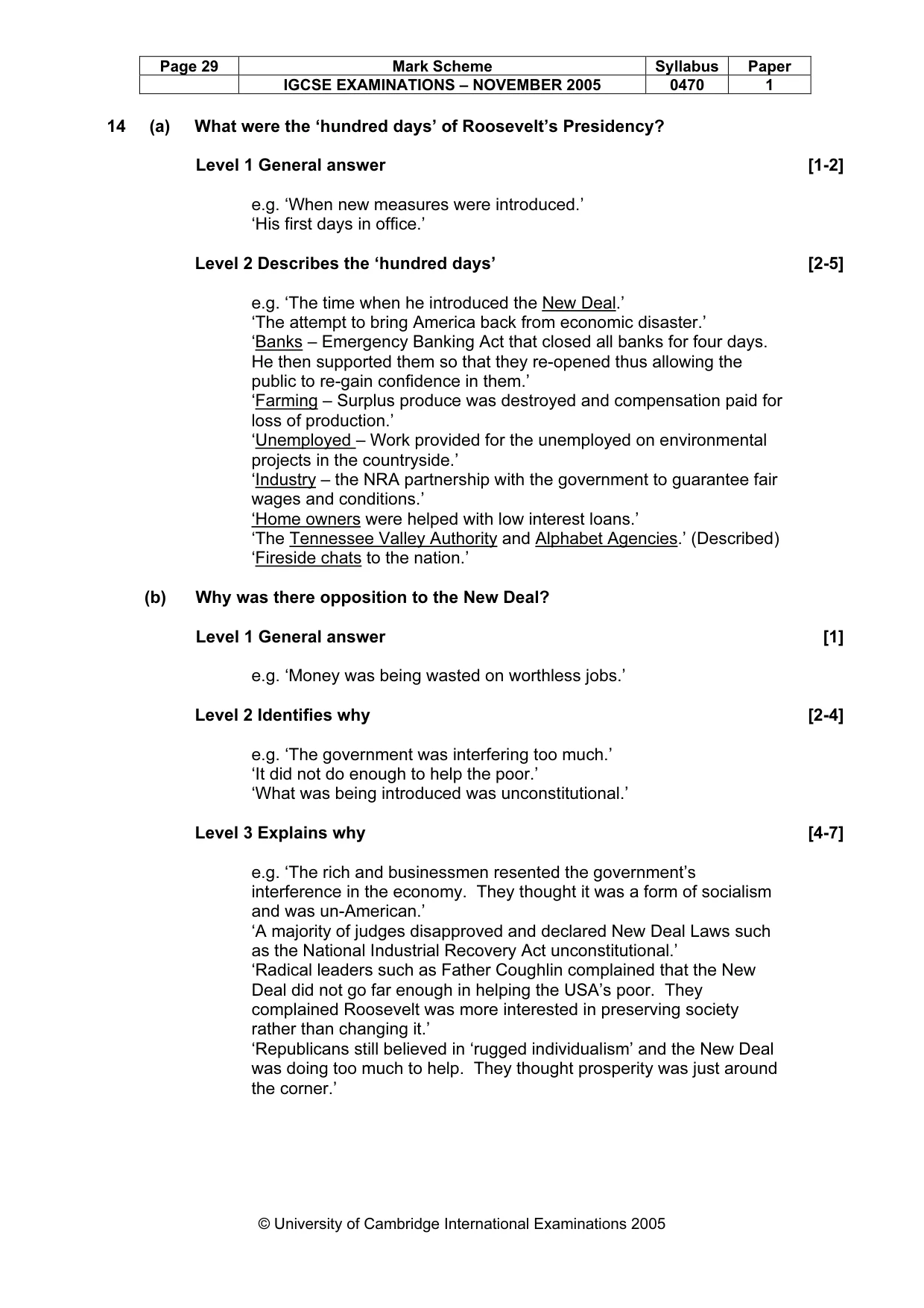 Mark scheme, page 30 of 53