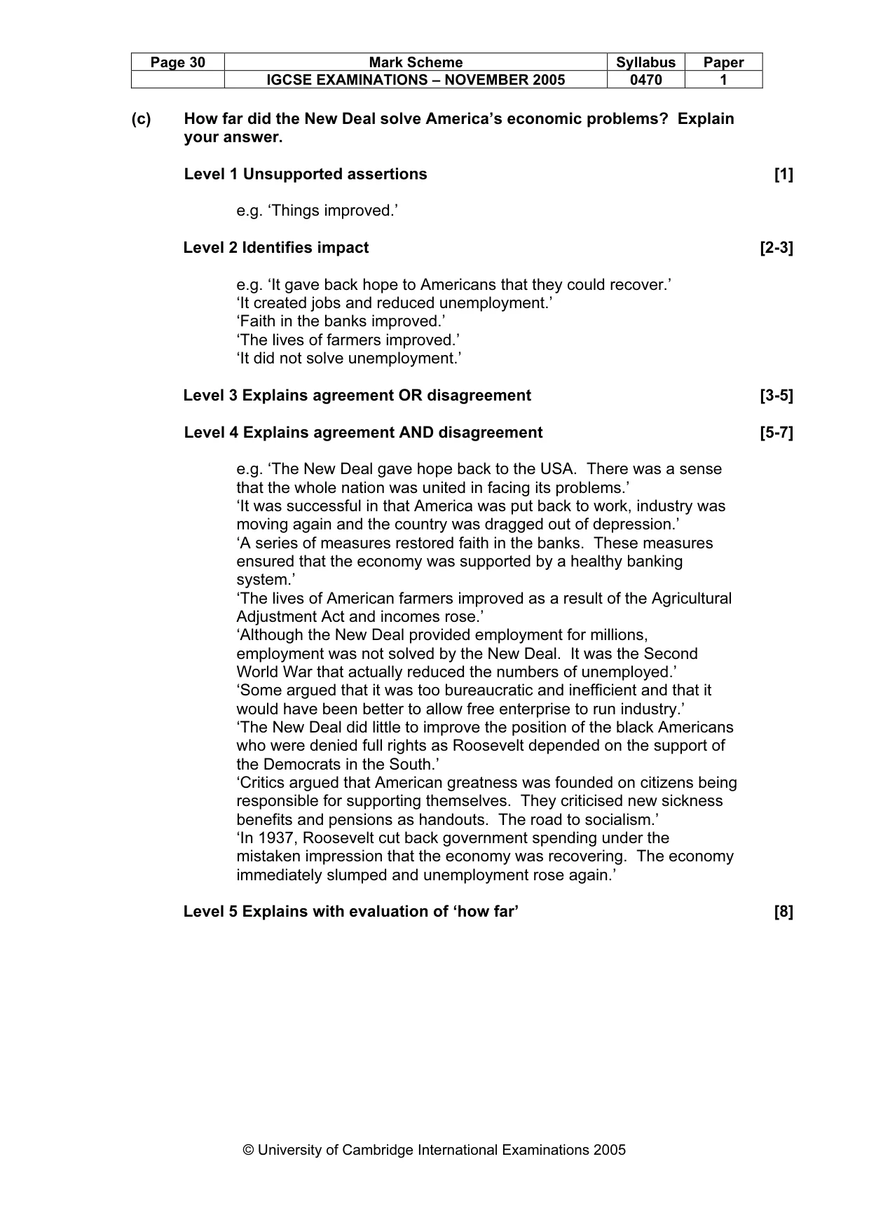 Mark scheme, page 31 of 53