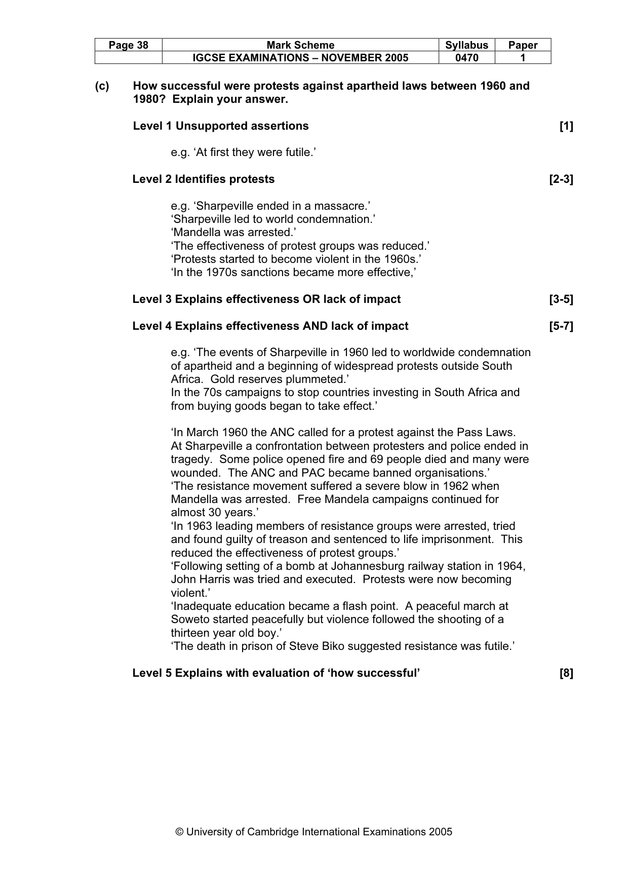 Mark scheme, page 39 of 53