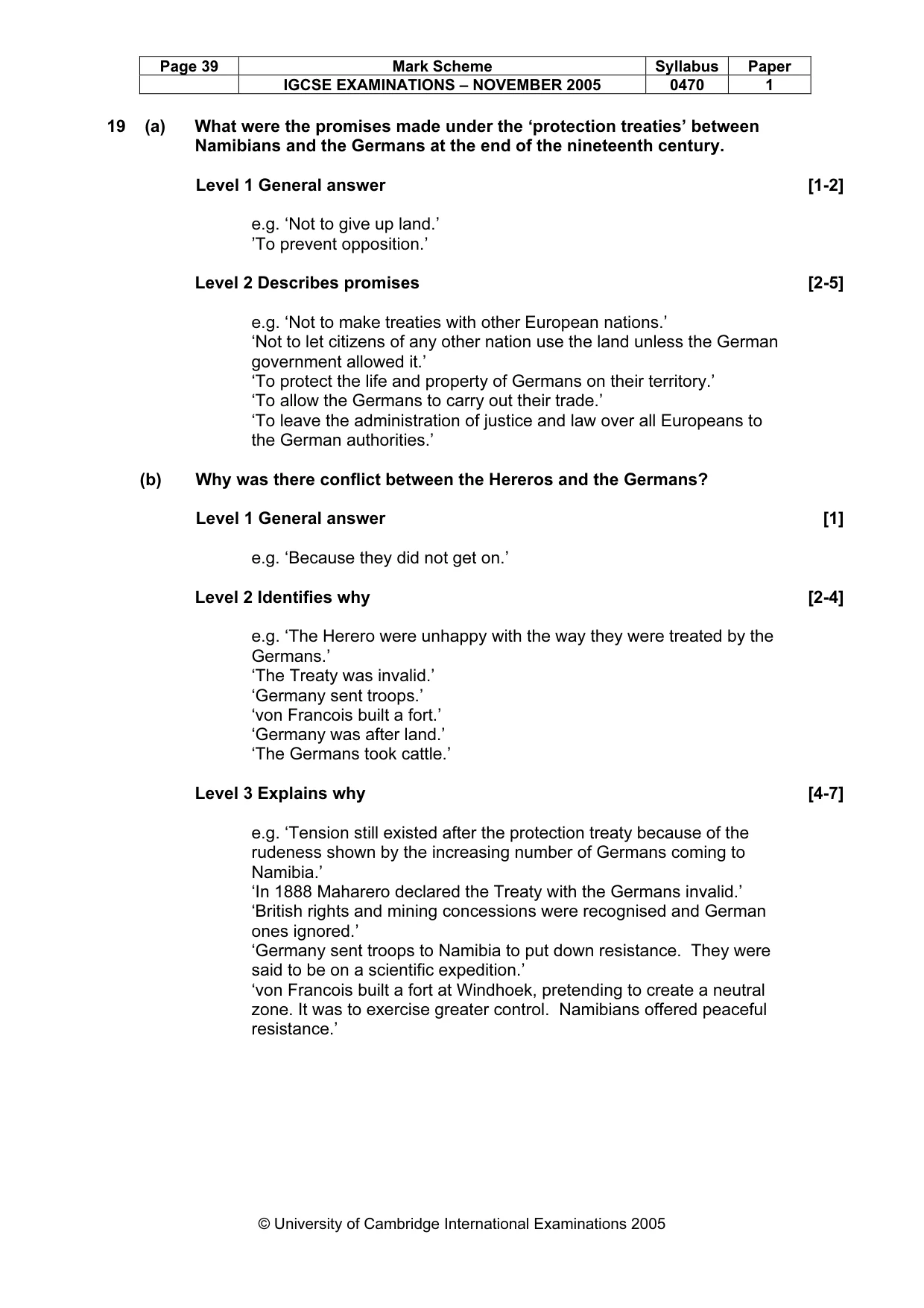 Mark scheme, page 40 of 53