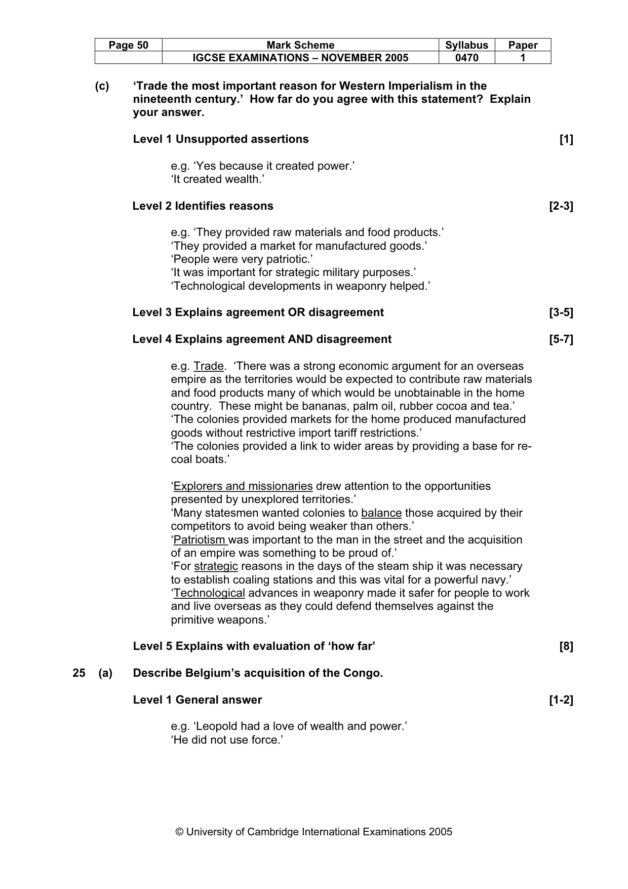 Mark scheme, page 51 of 53