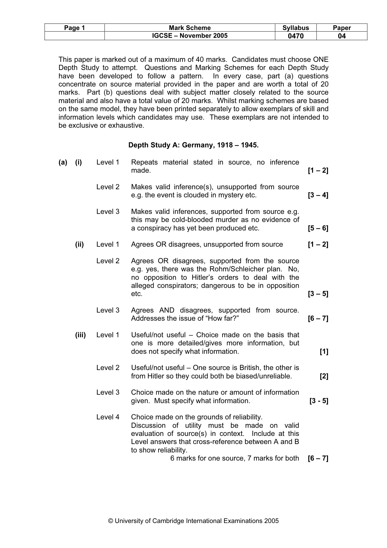 Mark scheme, page 2 of 17