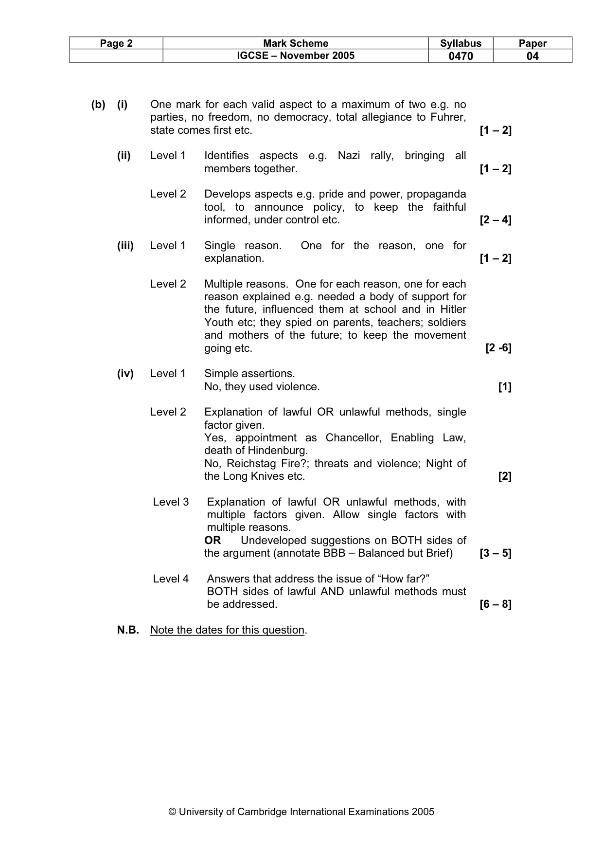 Mark scheme, page 3 of 17