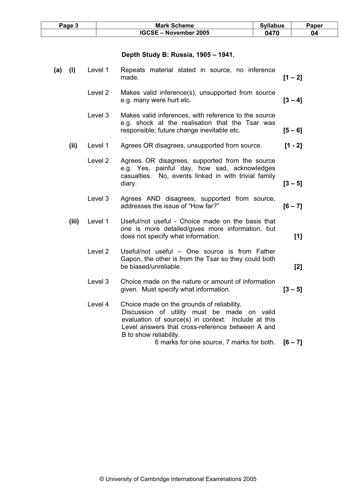 Mark scheme, page 4 of 17