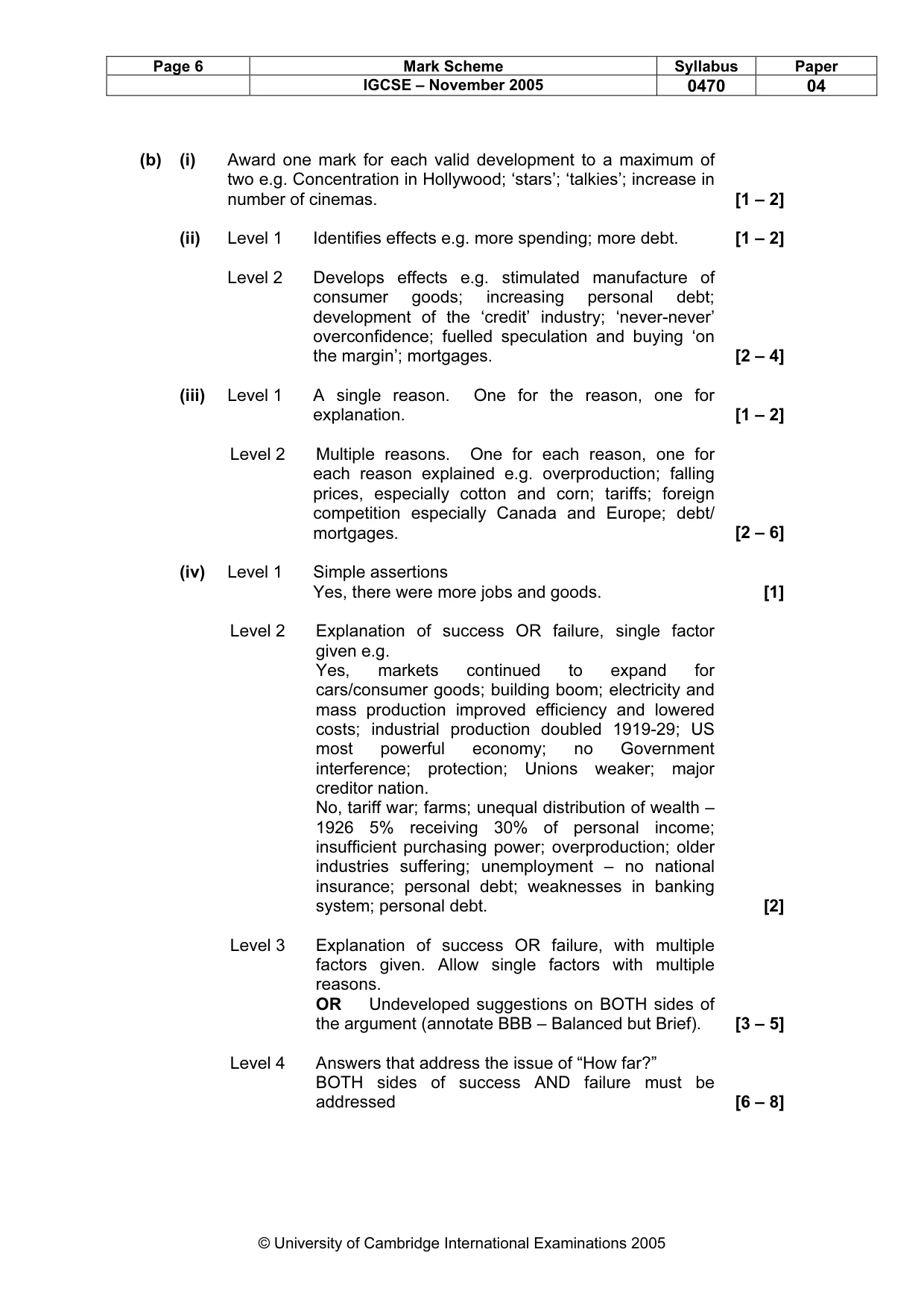 Mark scheme, page 7 of 17
