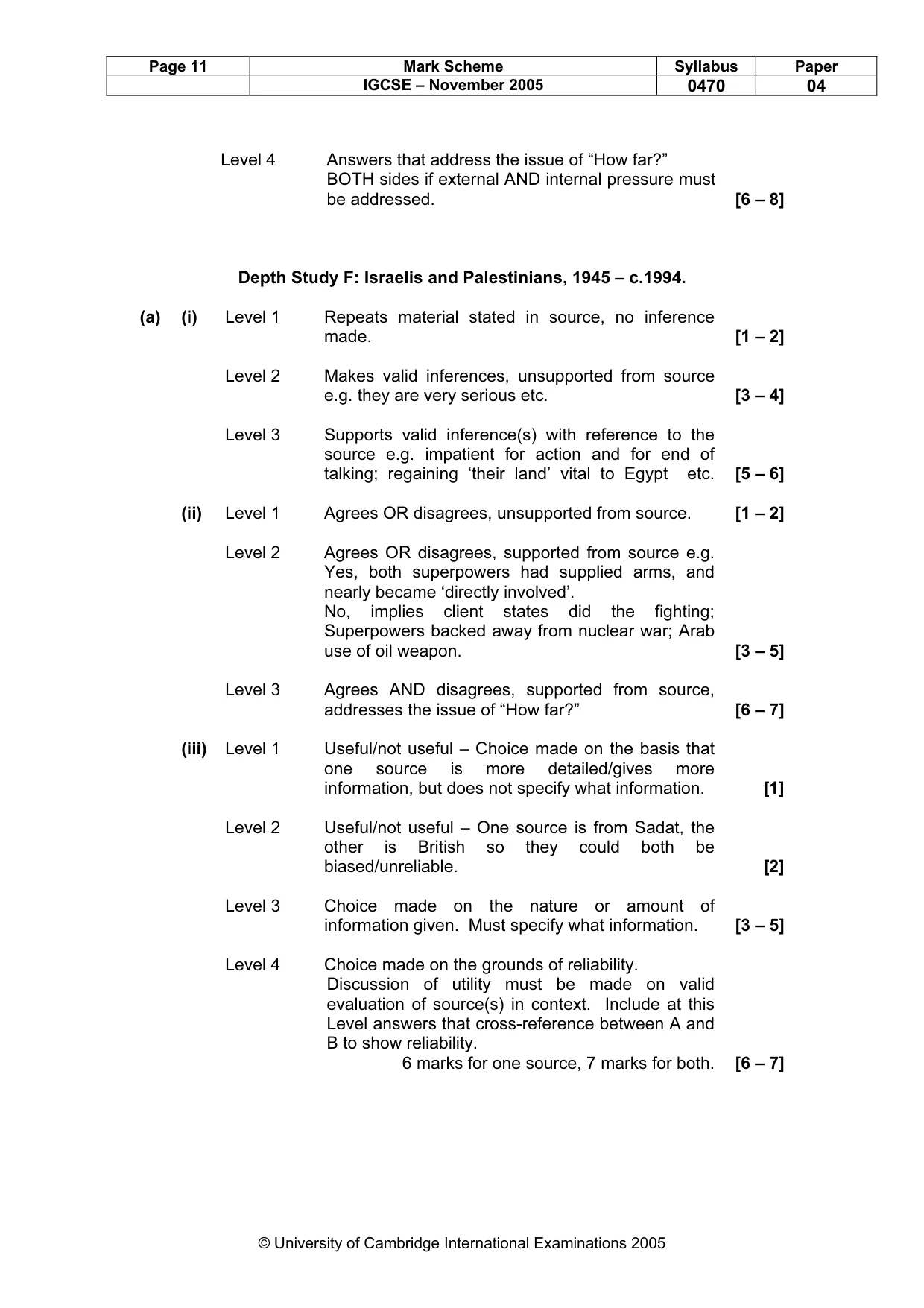 Mark scheme, page 12 of 17