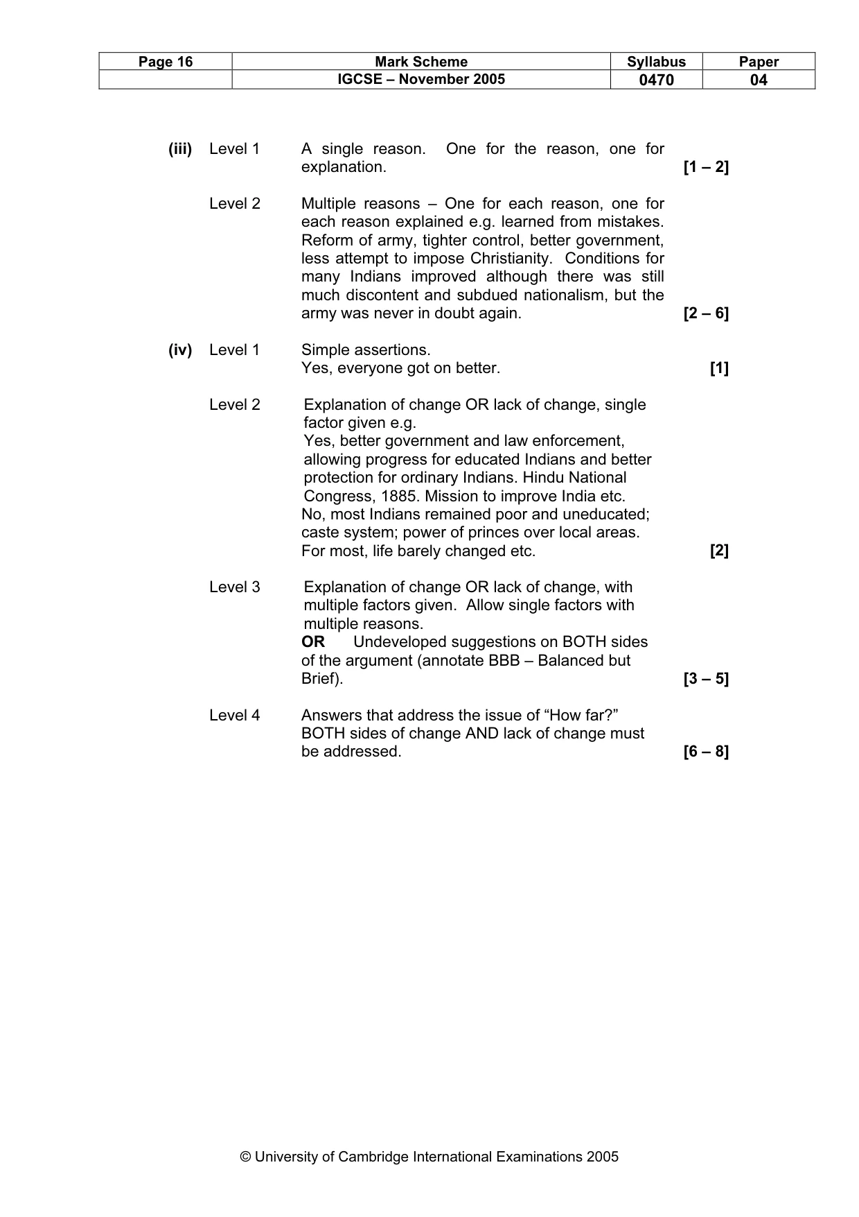Mark scheme, page 17 of 17