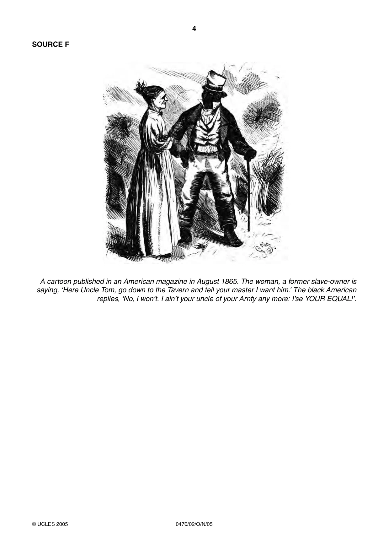 Cambridge IGCSE History 0470 2005 Oct/Nov Paper 2 · Variant 1 question paper, page 4 of 12