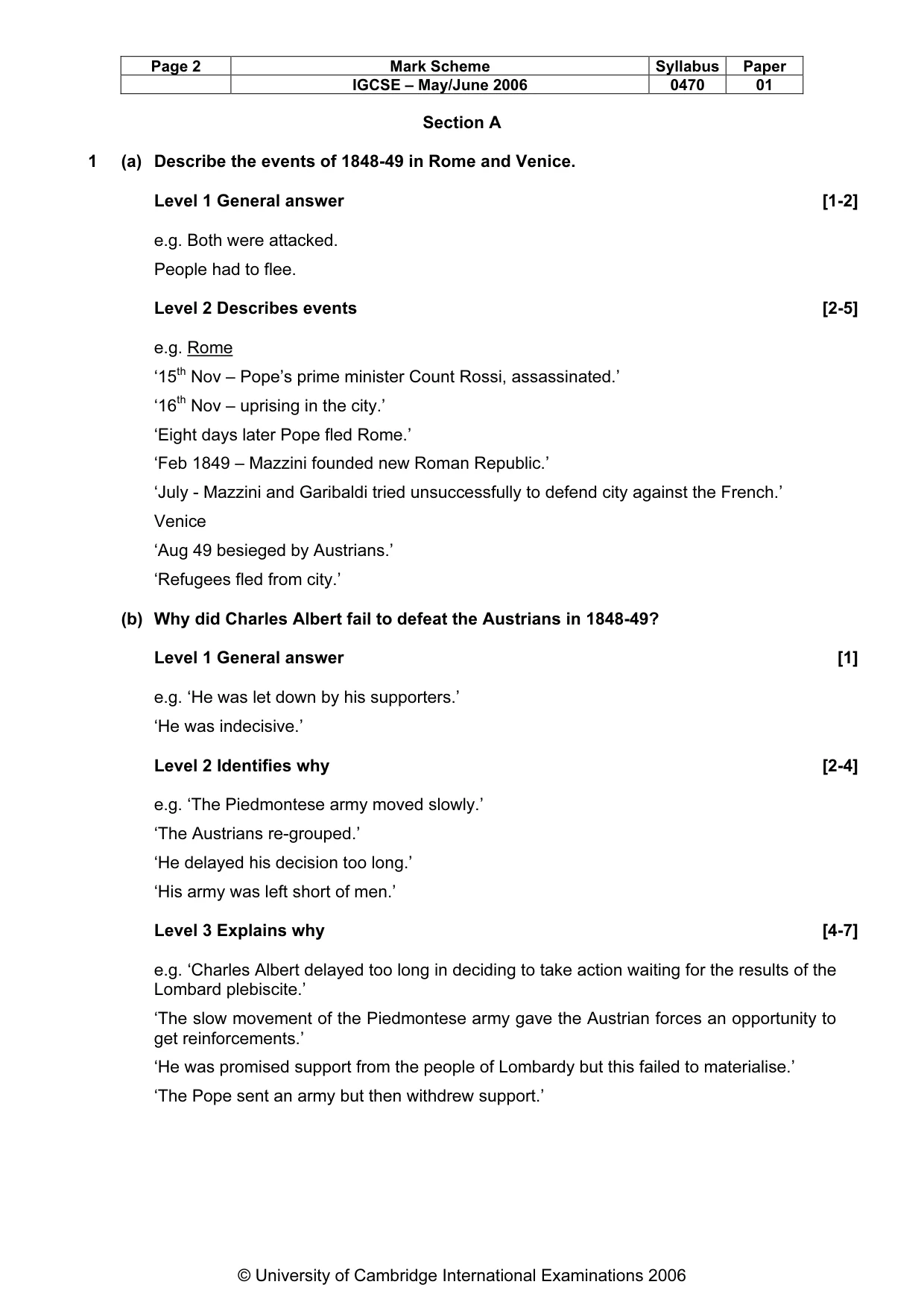 Mark scheme, page 3 of 52