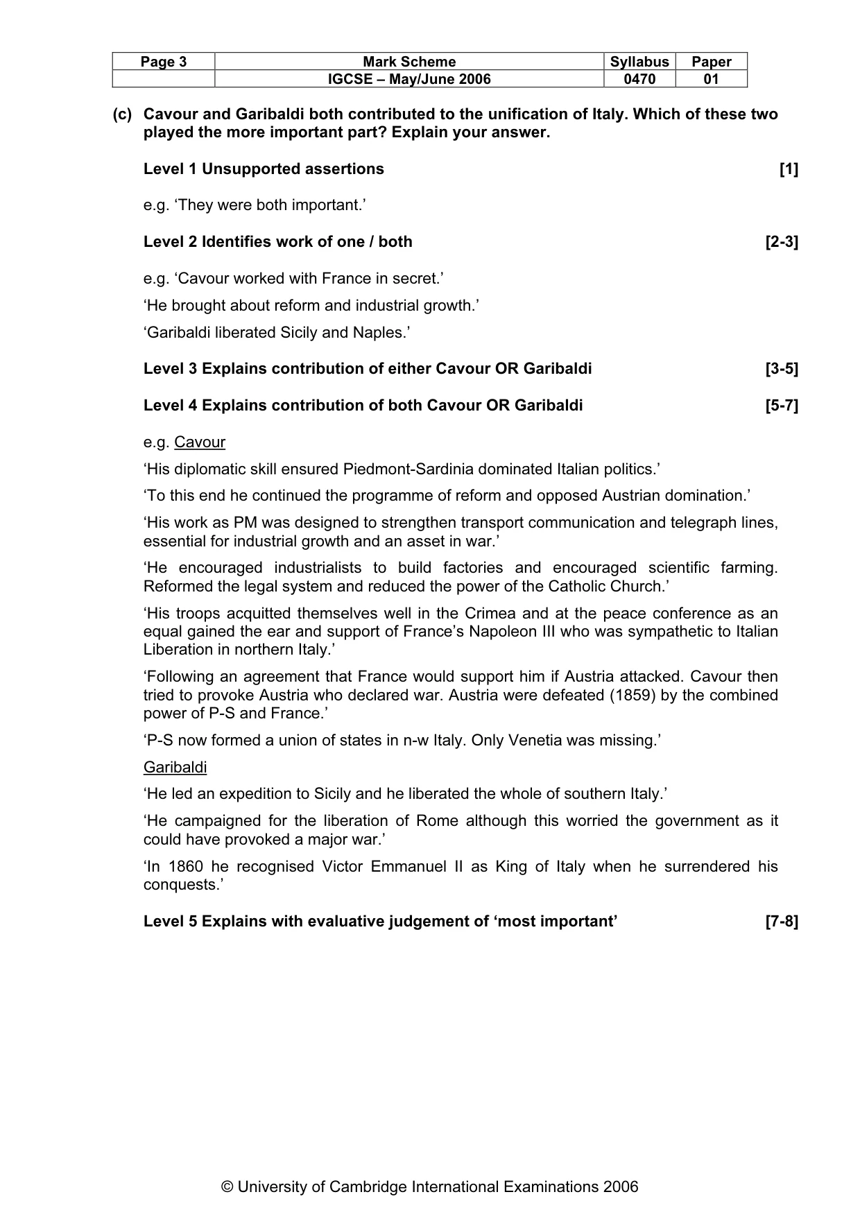 Mark scheme, page 4 of 52