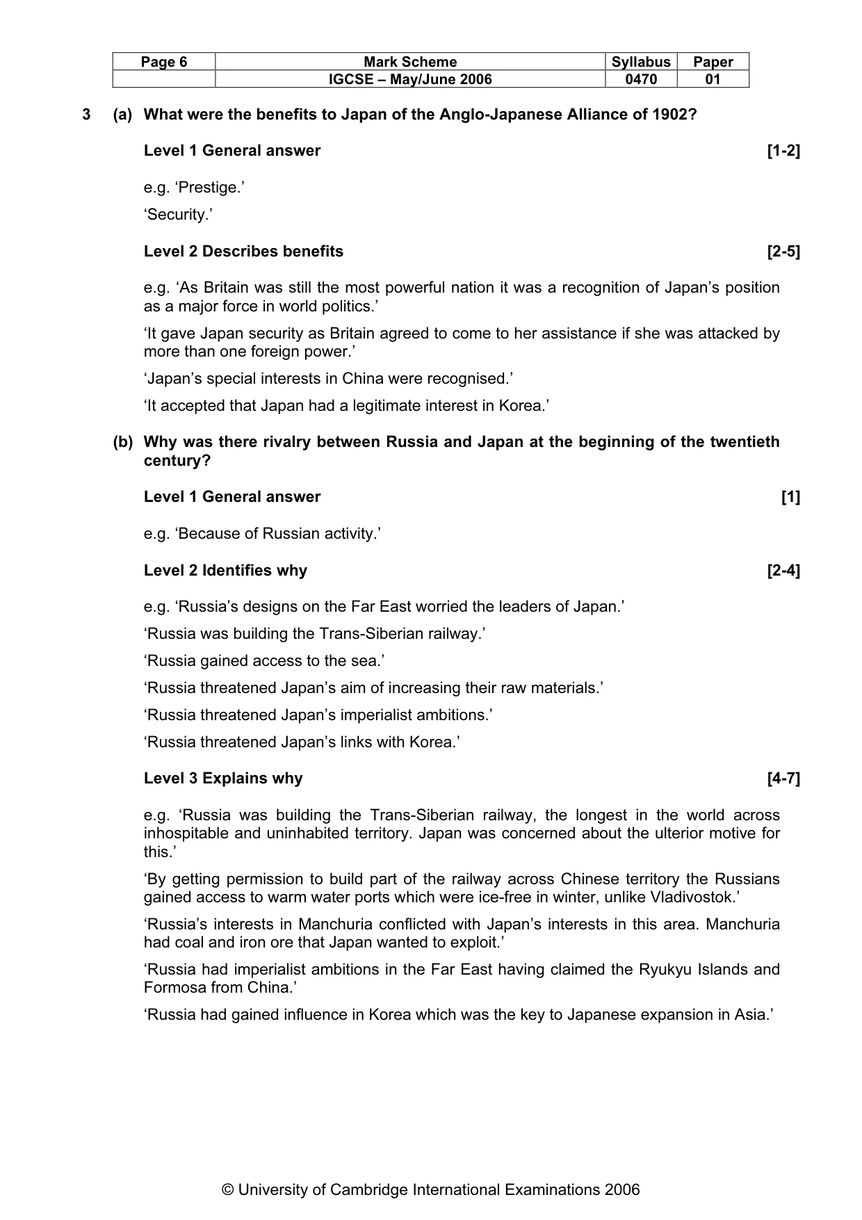 Mark scheme, page 7 of 52