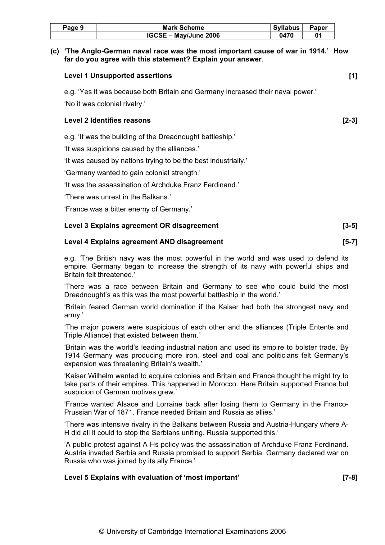 Mark scheme, page 10 of 52