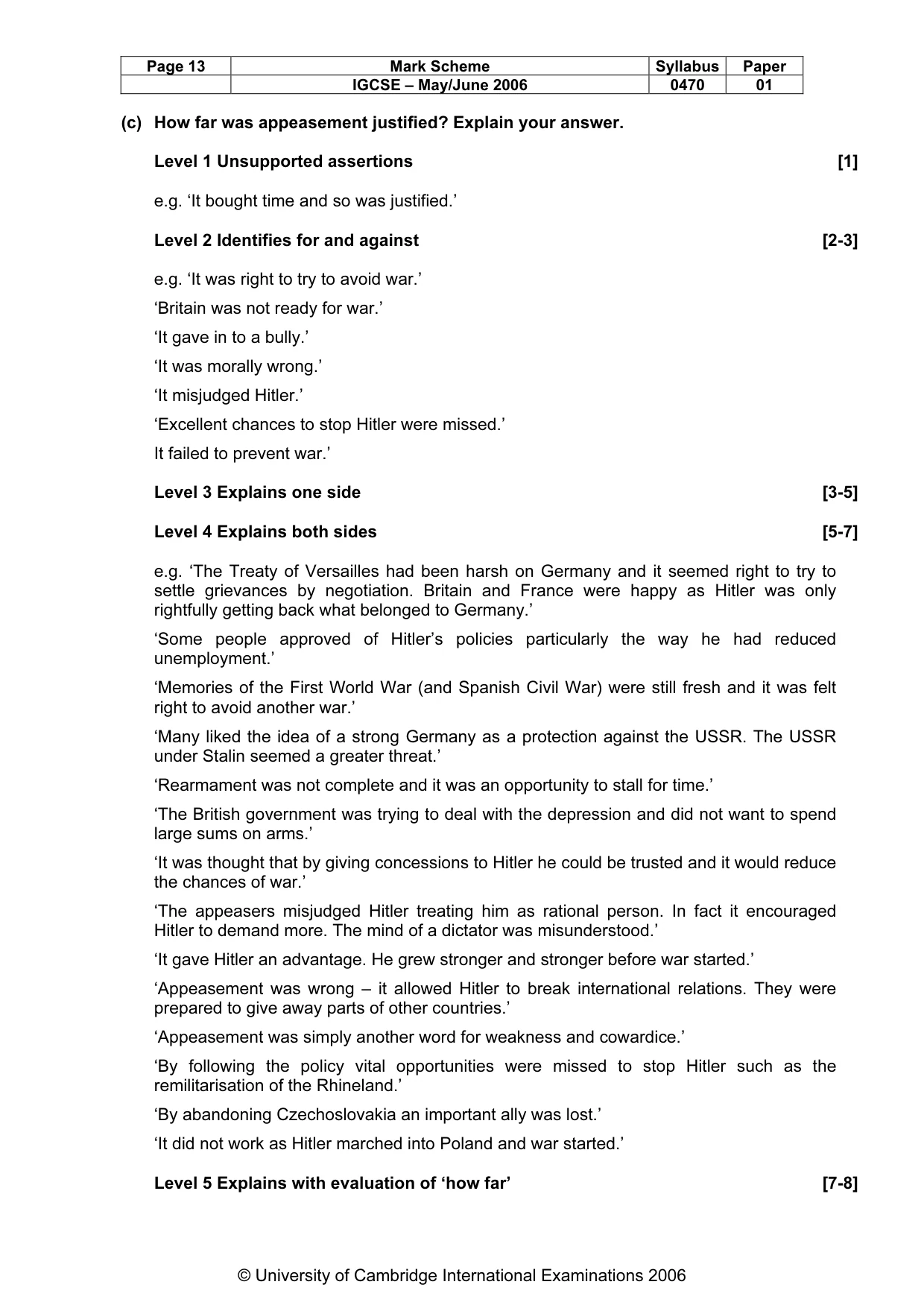 Mark scheme, page 14 of 52