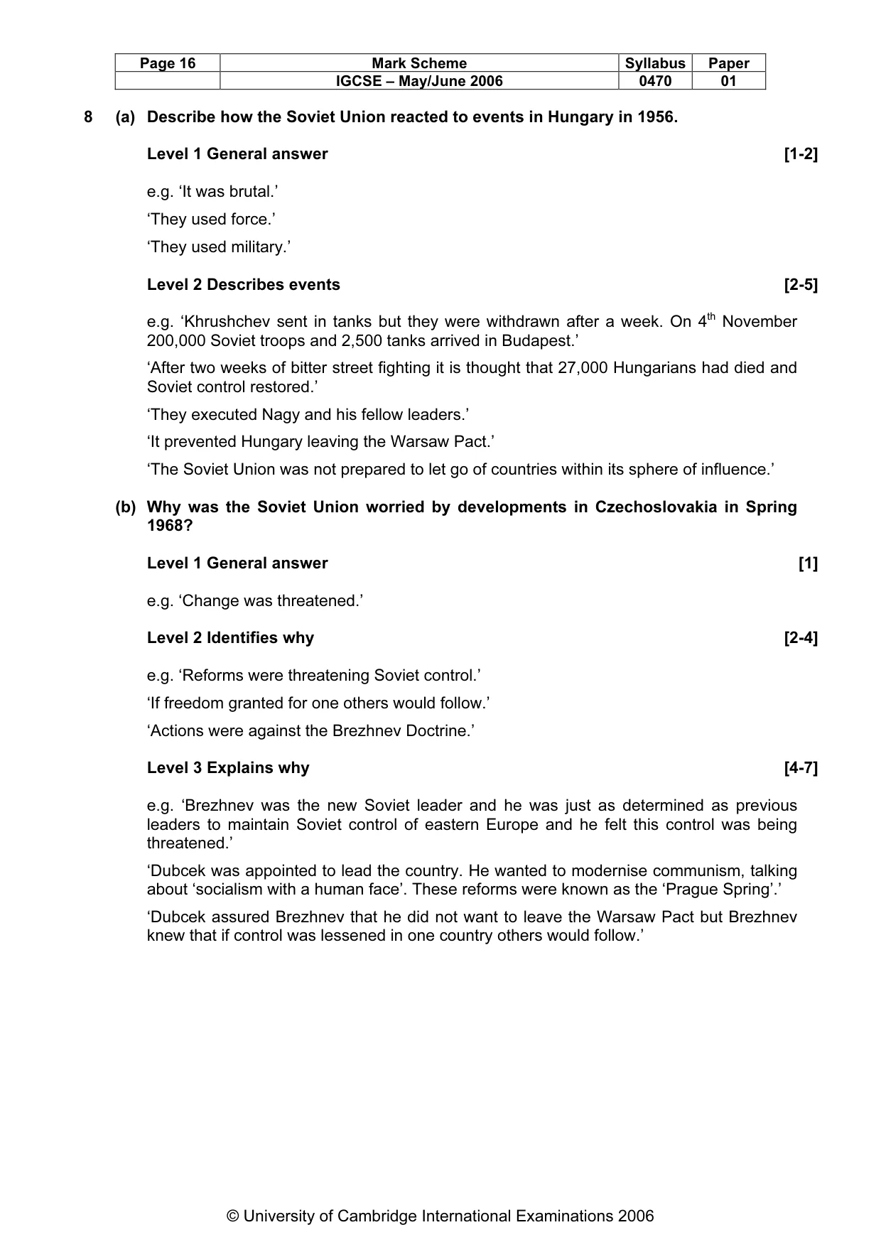 Mark scheme, page 17 of 52