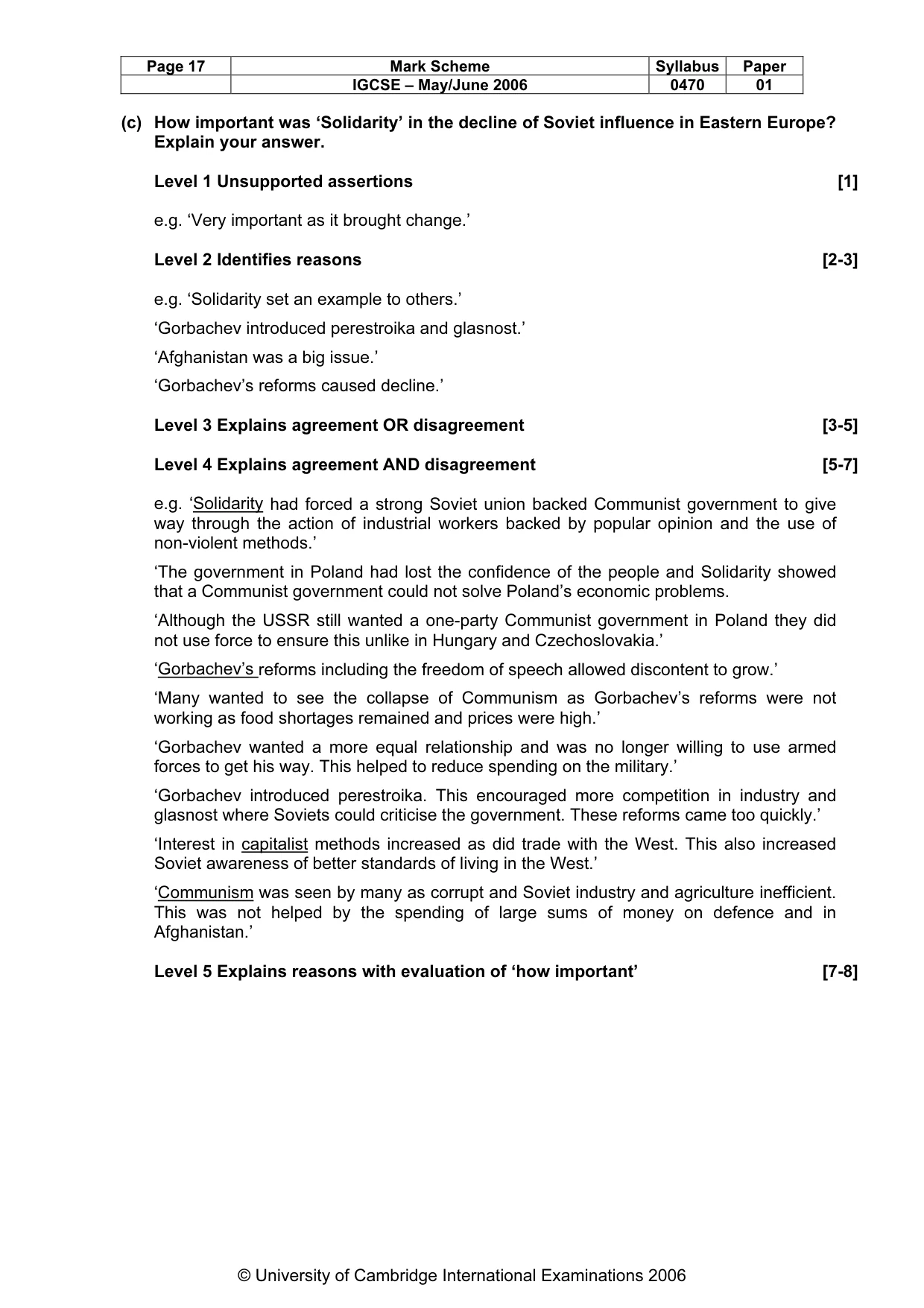 Mark scheme, page 18 of 52