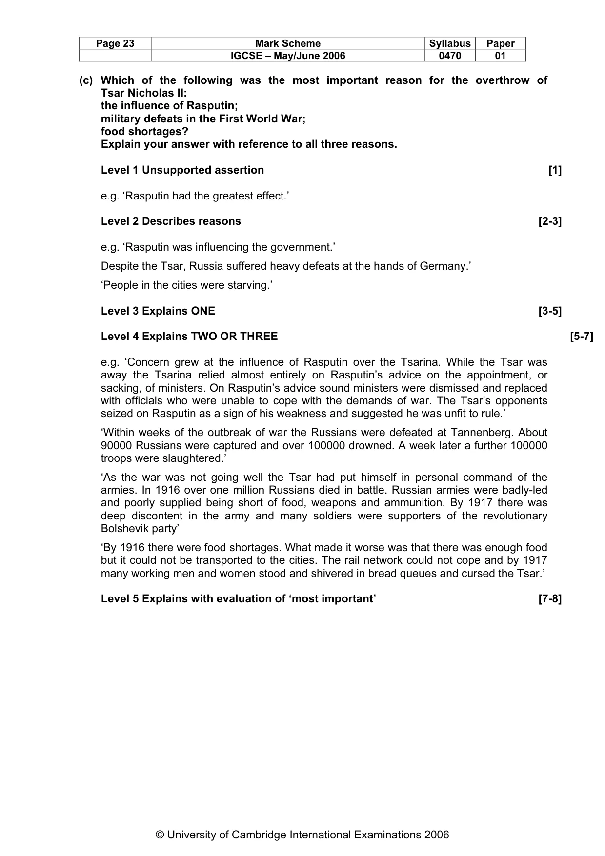 Mark scheme, page 24 of 52