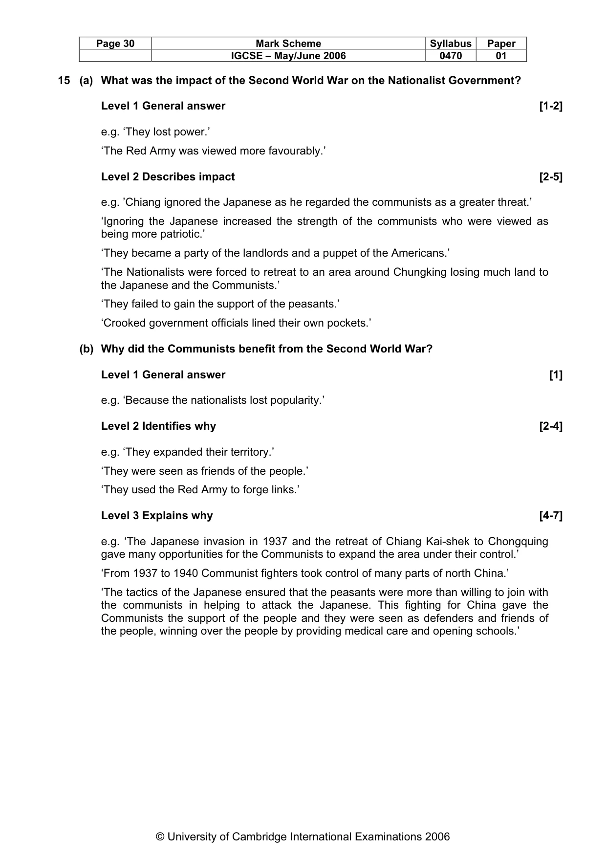 Mark scheme, page 31 of 52