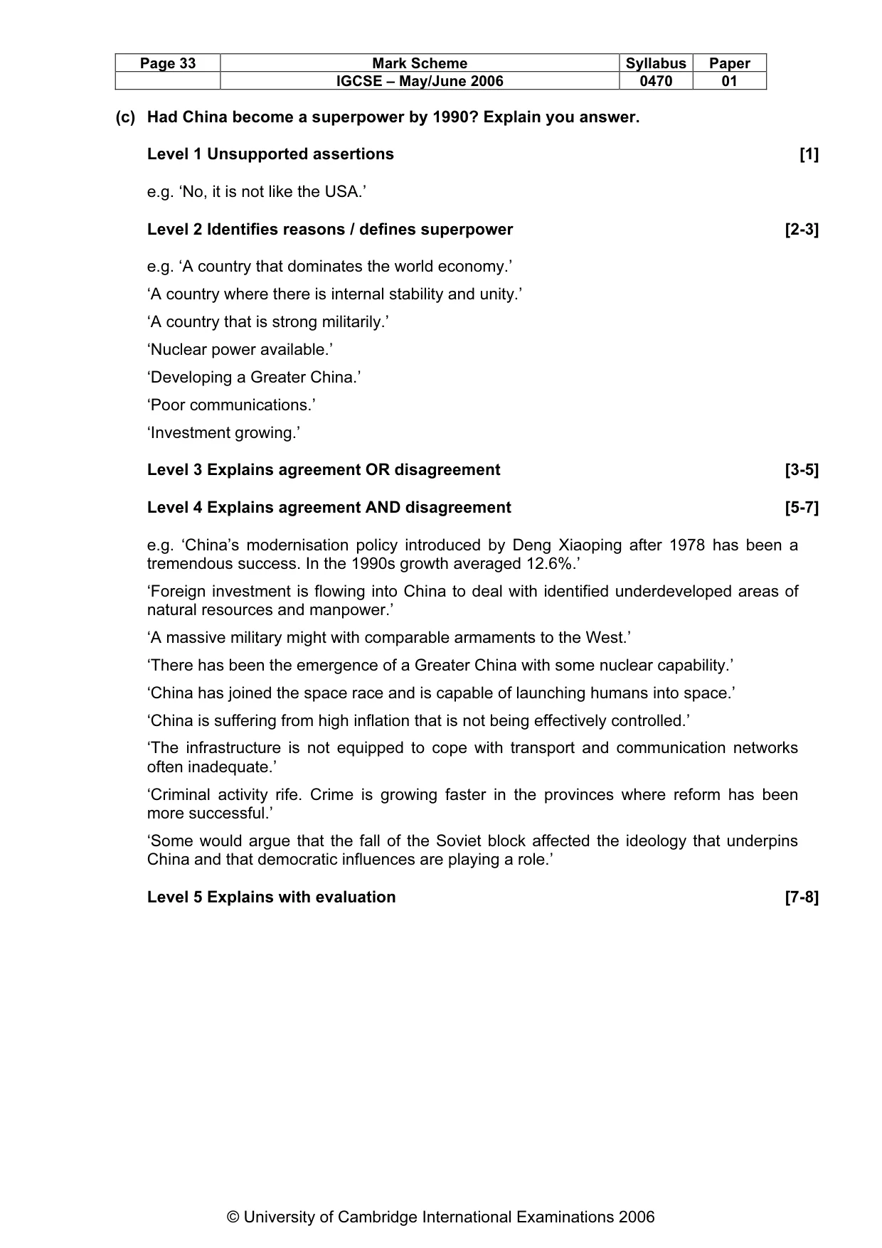 Mark scheme, page 34 of 52