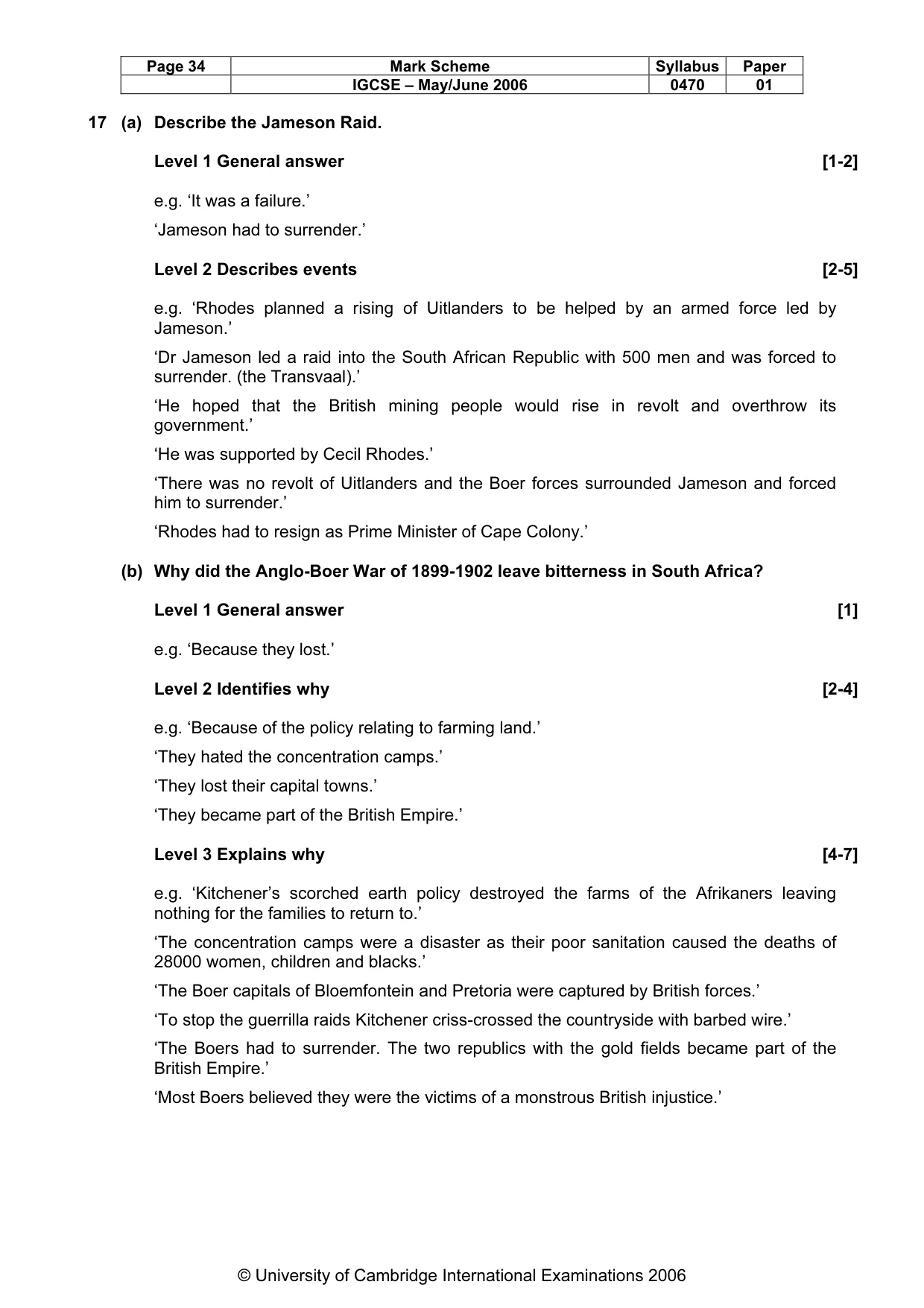 Mark scheme, page 35 of 52