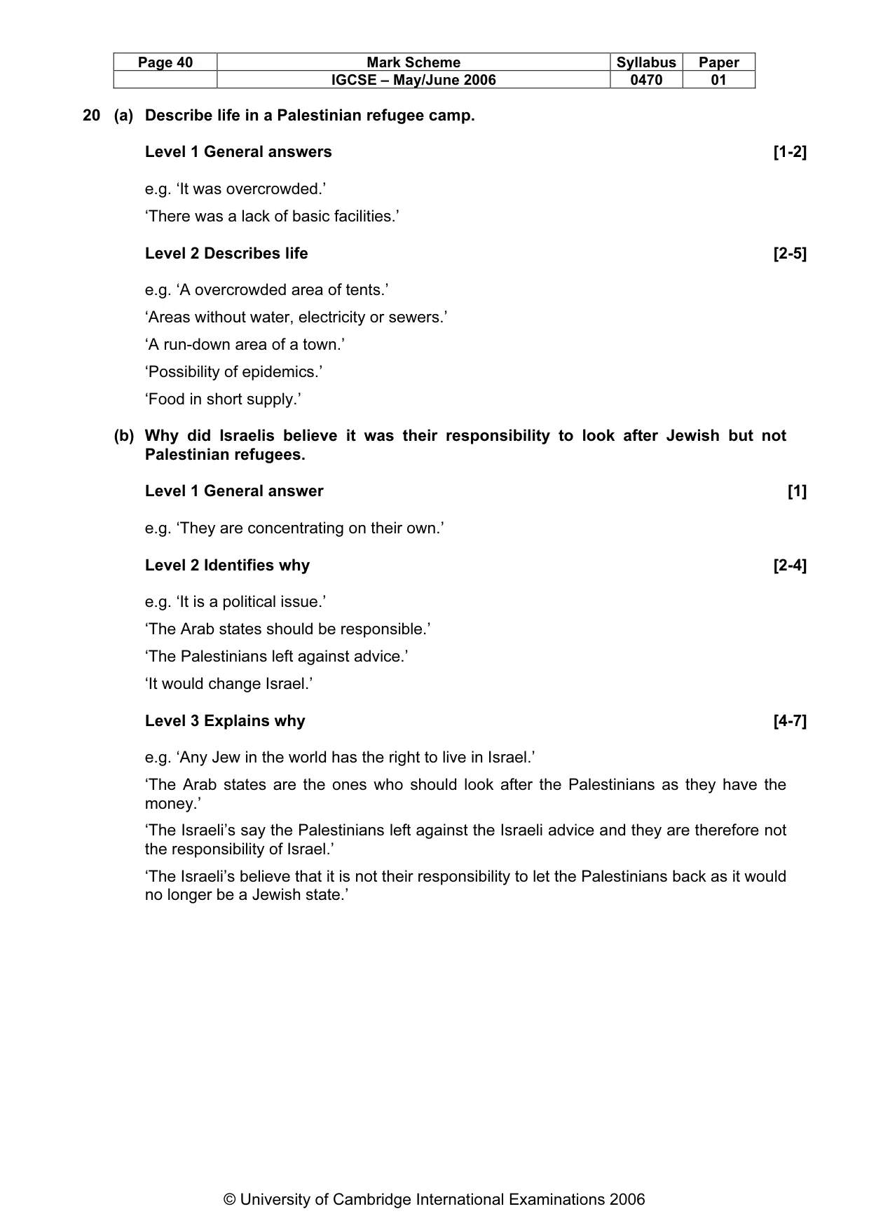 Mark scheme, page 41 of 52